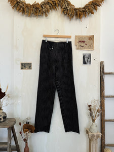 1940s/1950s Made in England Striped Pleated Trousers (30/34)