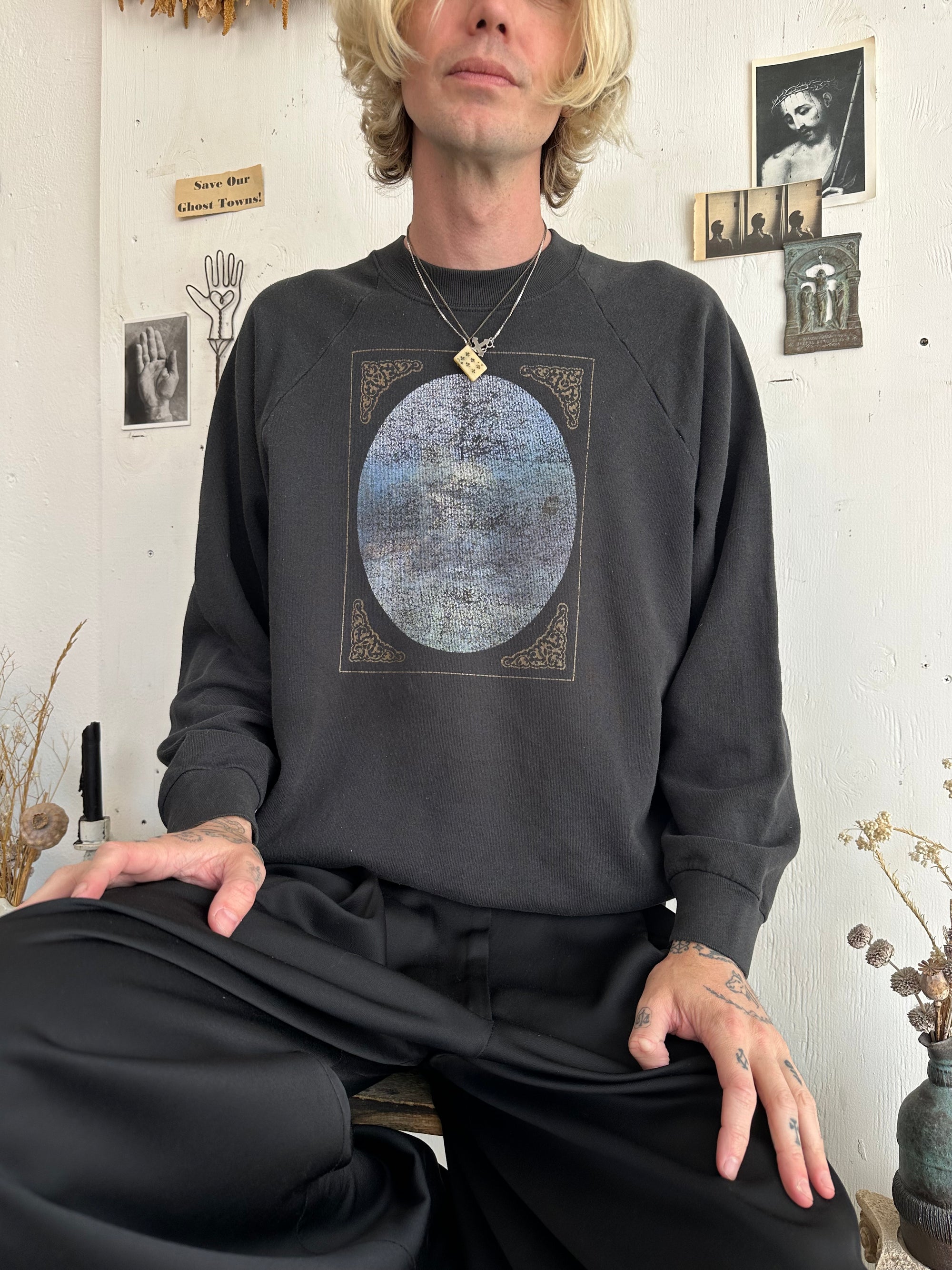 1990s Faded Nautical Portrait Sweatshirt