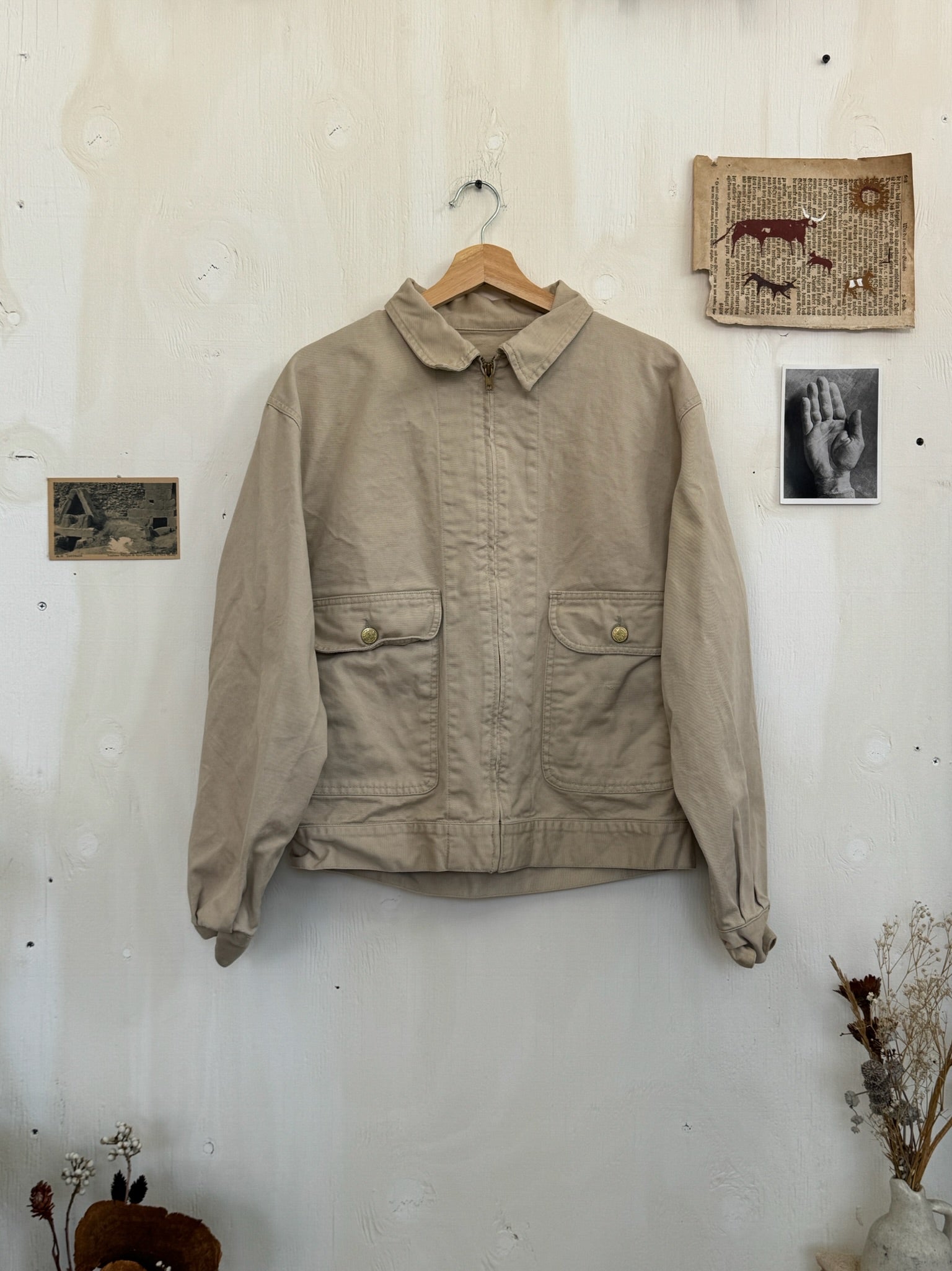 1980s Khaki Dickies Work Jacket (Boxy M)