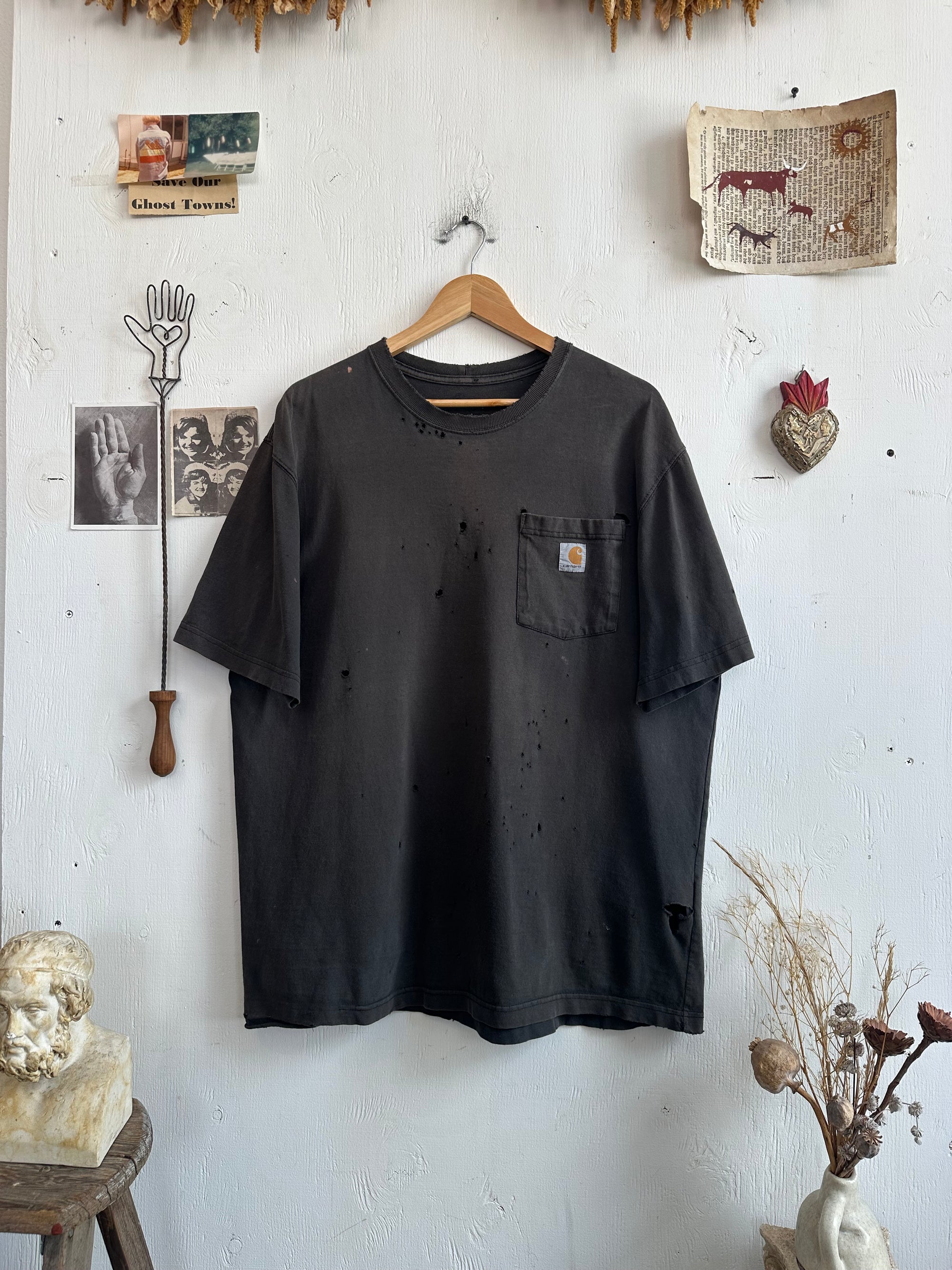 1990s Thrashed and Faded Carhartt T-Shirt