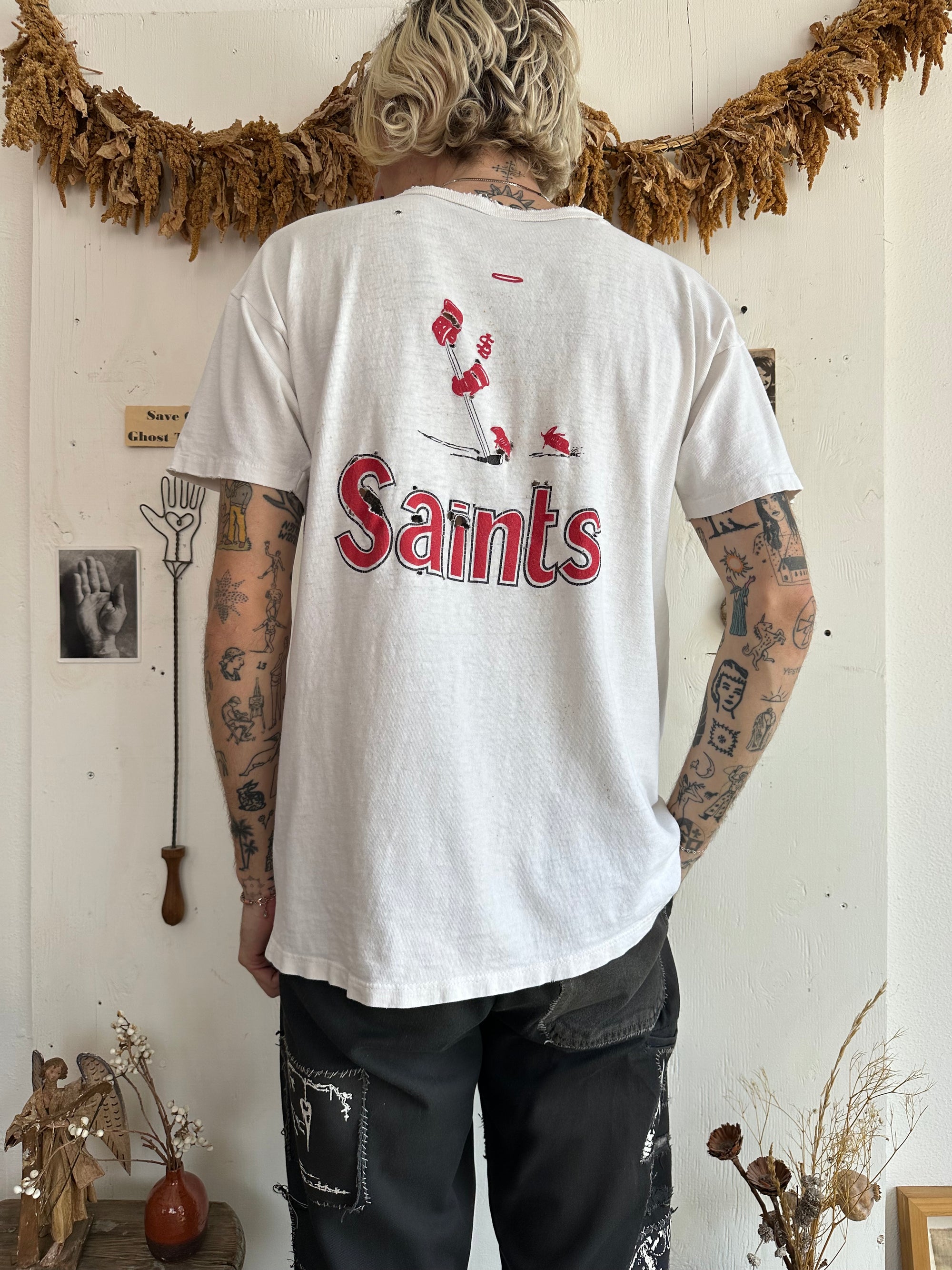 1990s Well Worn Champion St. Lawrence Hockey Tee