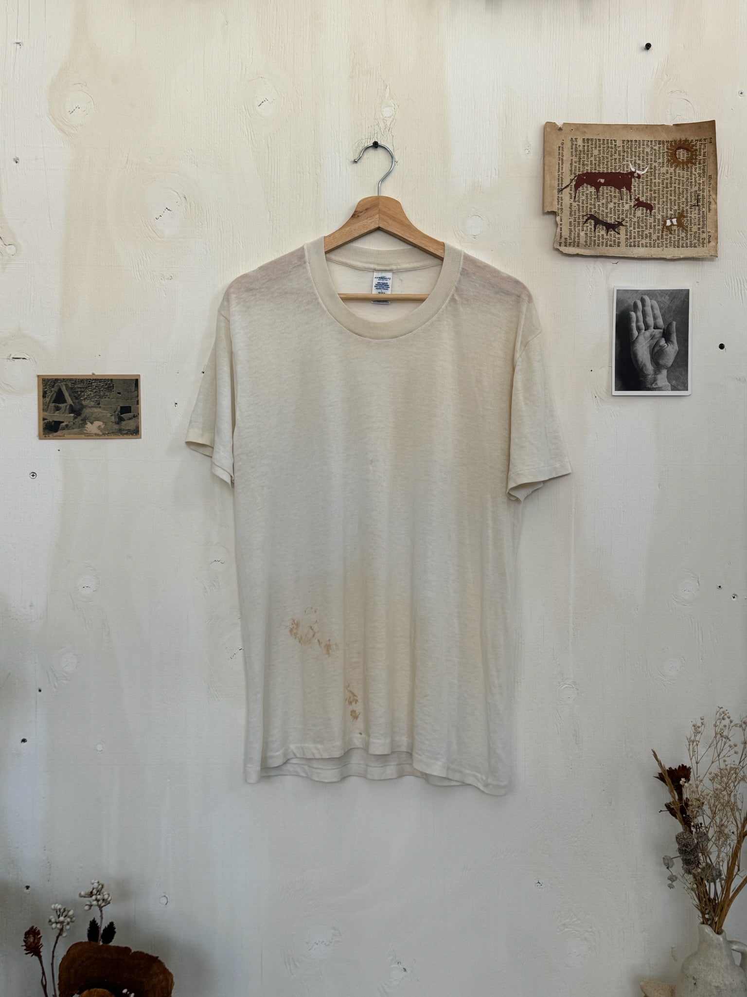 1980s Paper-Thin White T-Shirt (L)