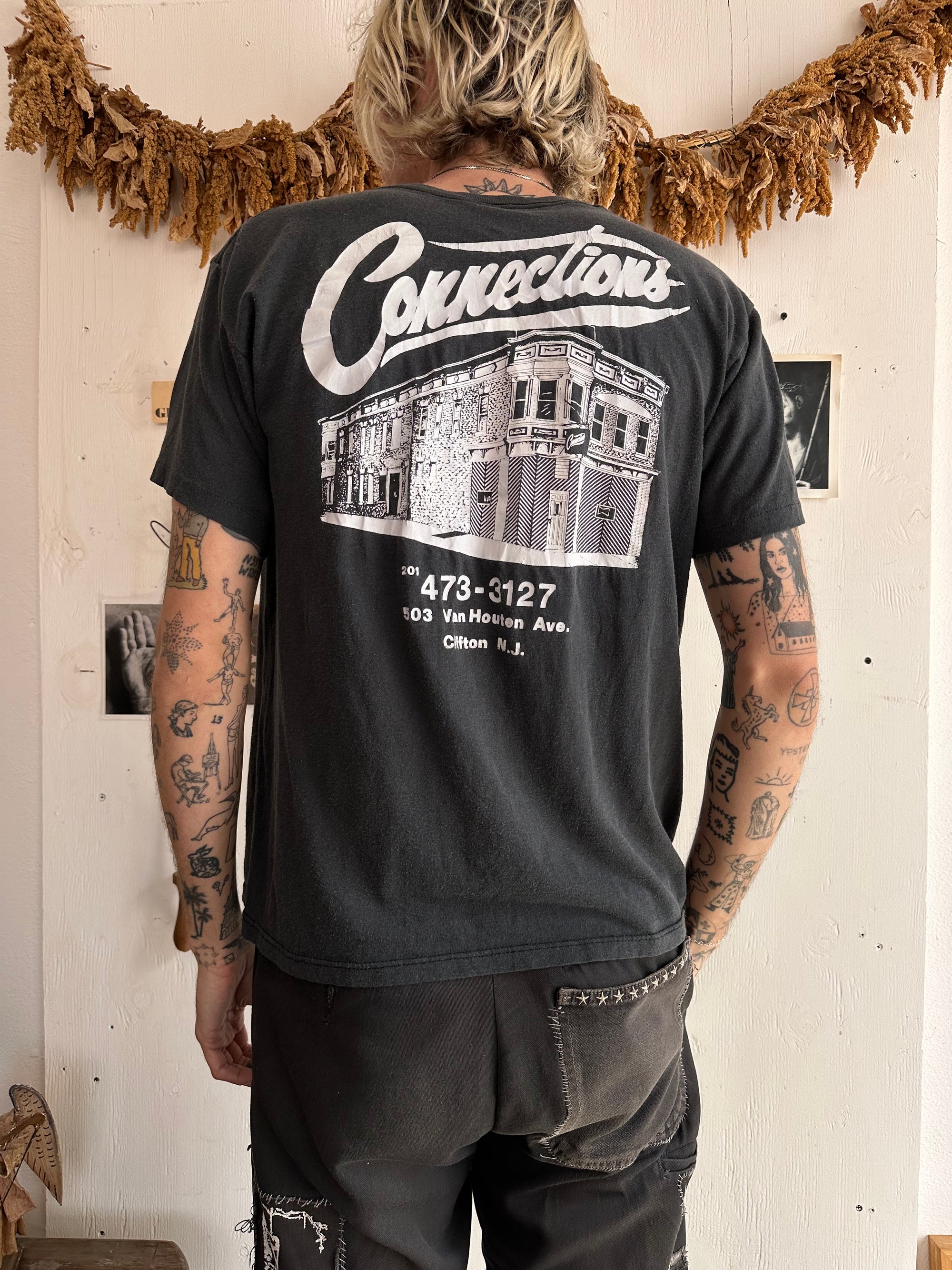 1980s Faded Connections Pocket Tee