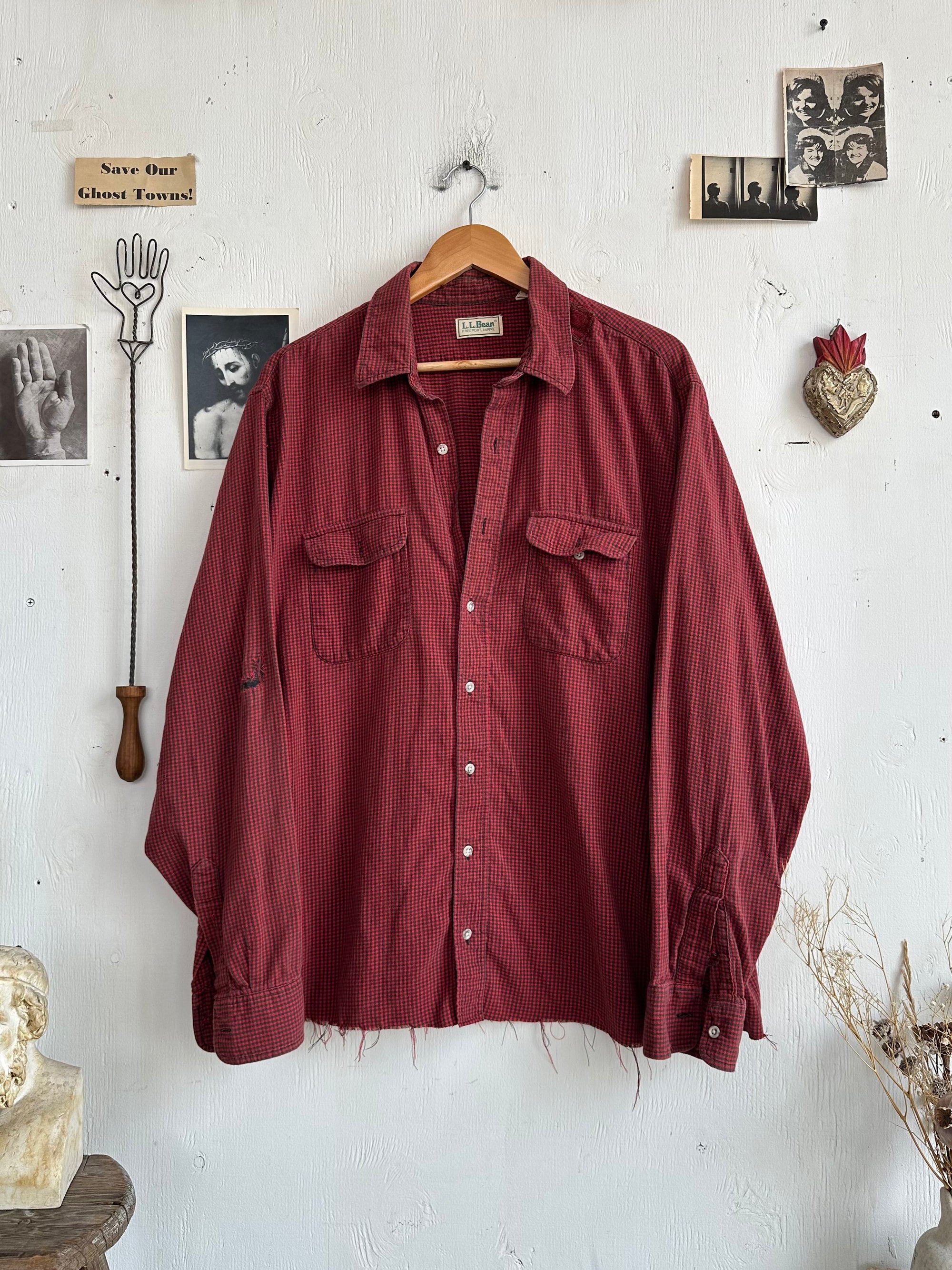 1990s L.L. Bean Repaired Cotton Flannel