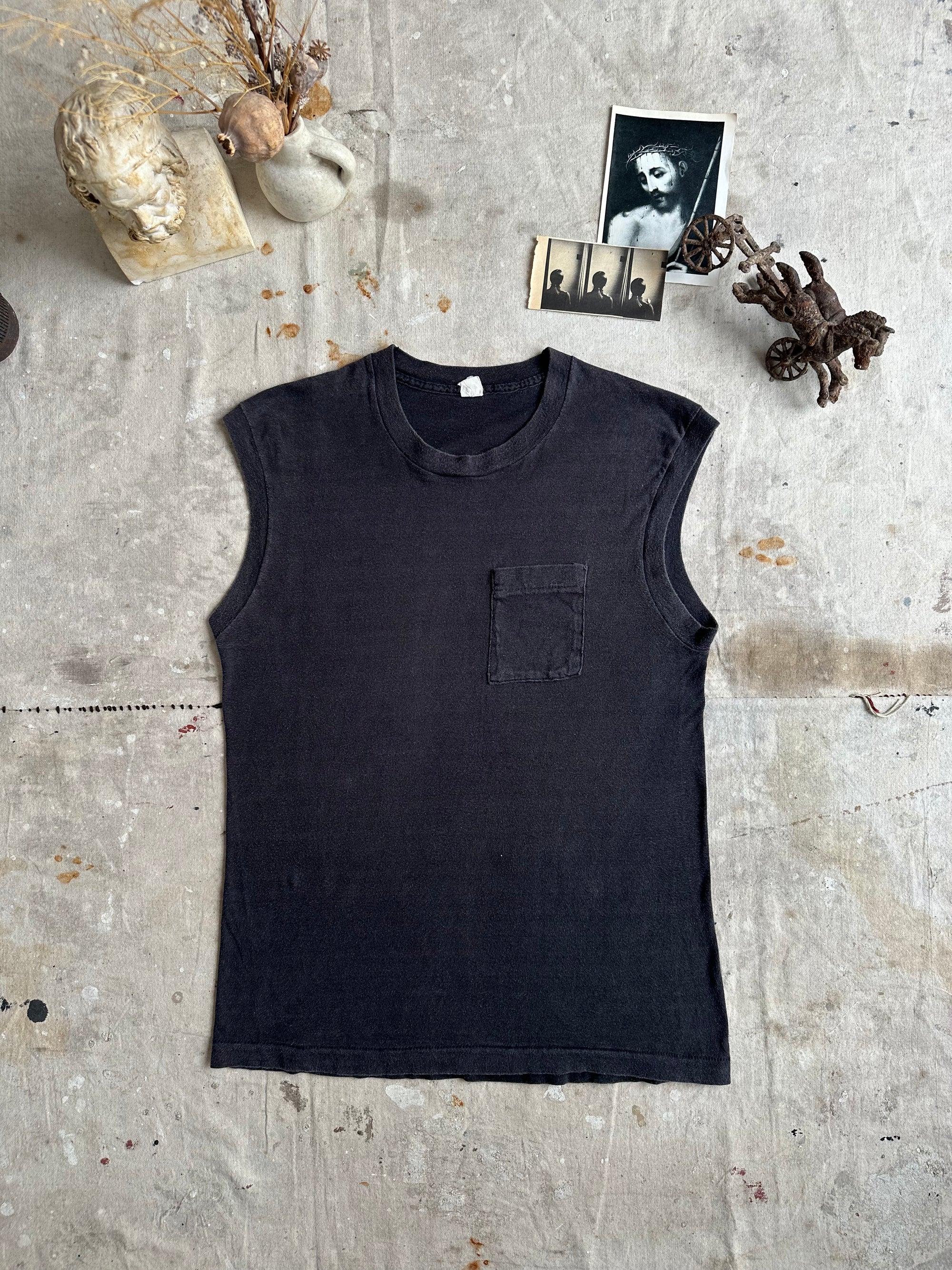 1980s Faded Pocket Muscle Tee