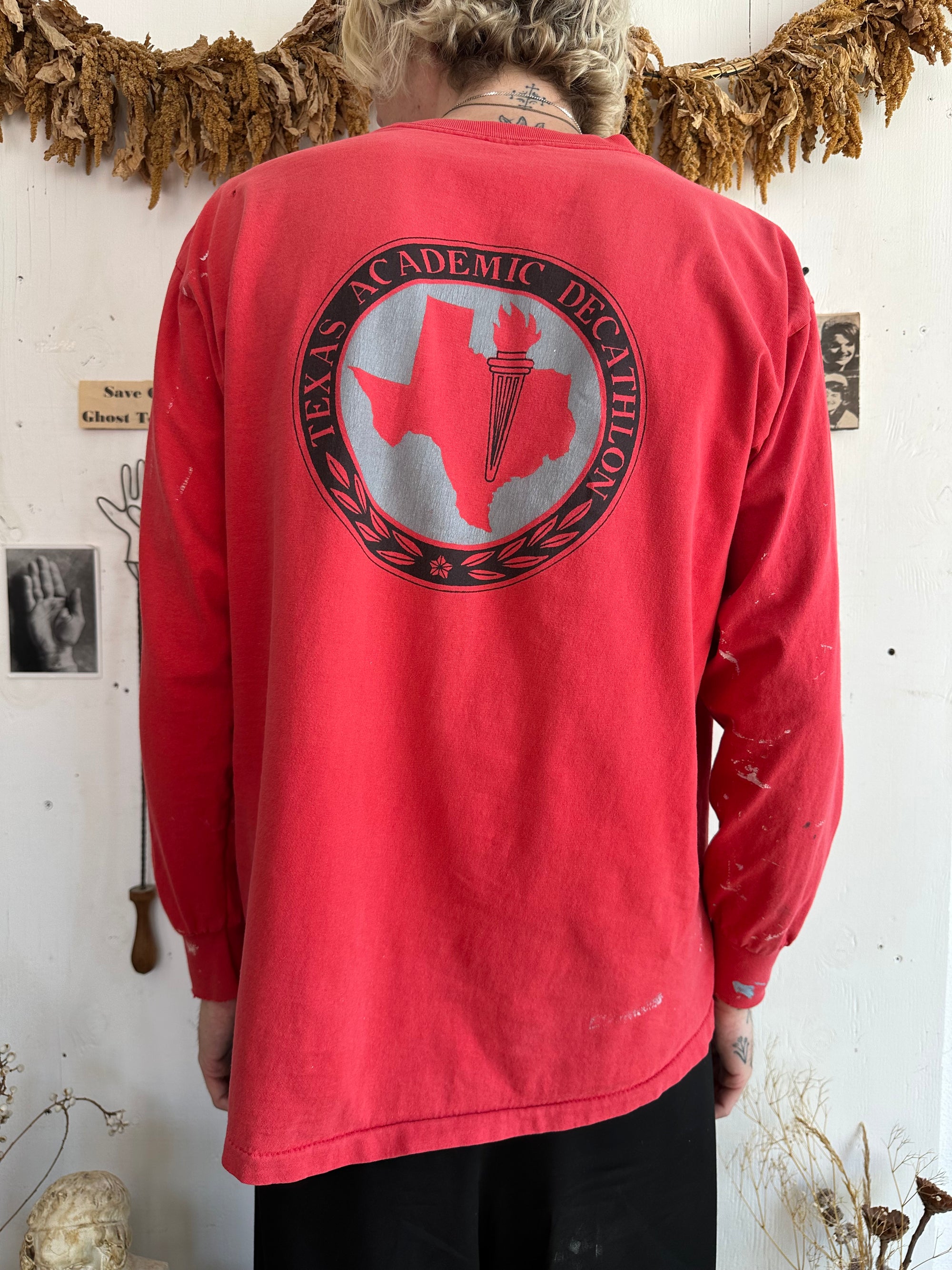 1990s Thrashed Academic Decathlon Long Sleeve