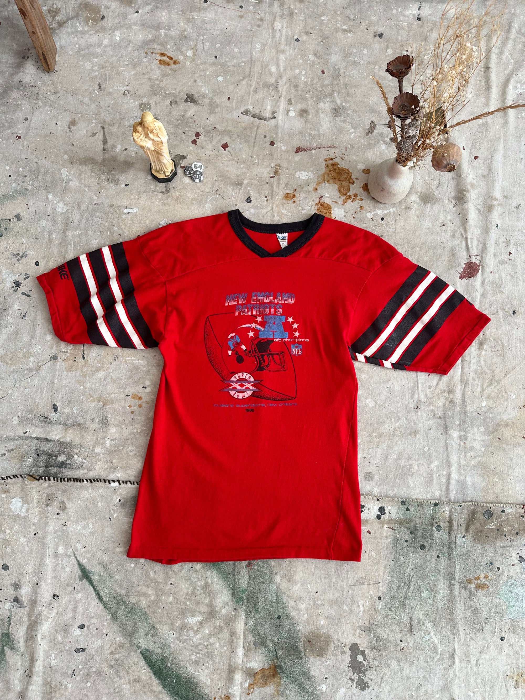 1986 N.E. Patriots Jersey Tee
