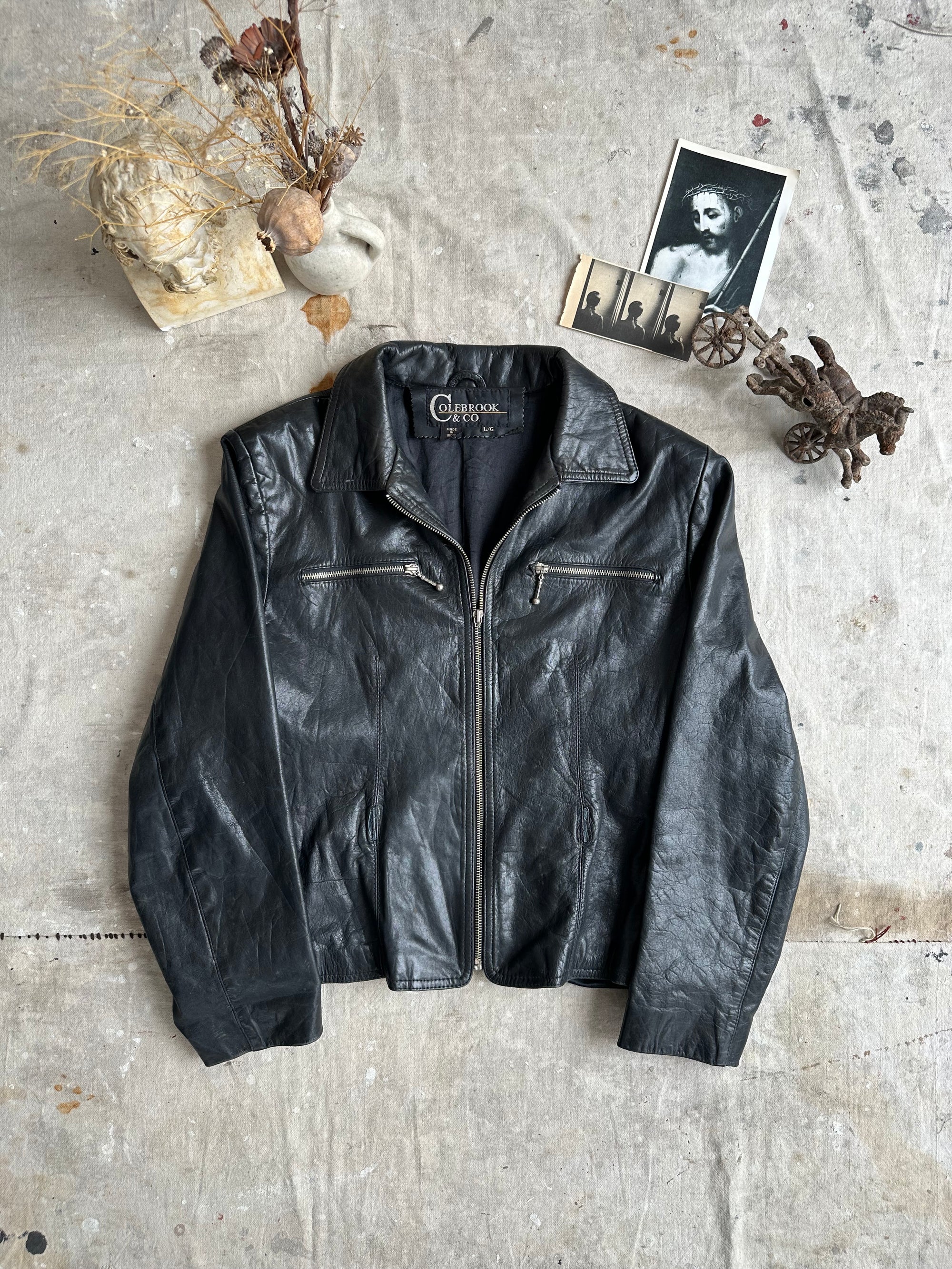 1980s Leather Blouson