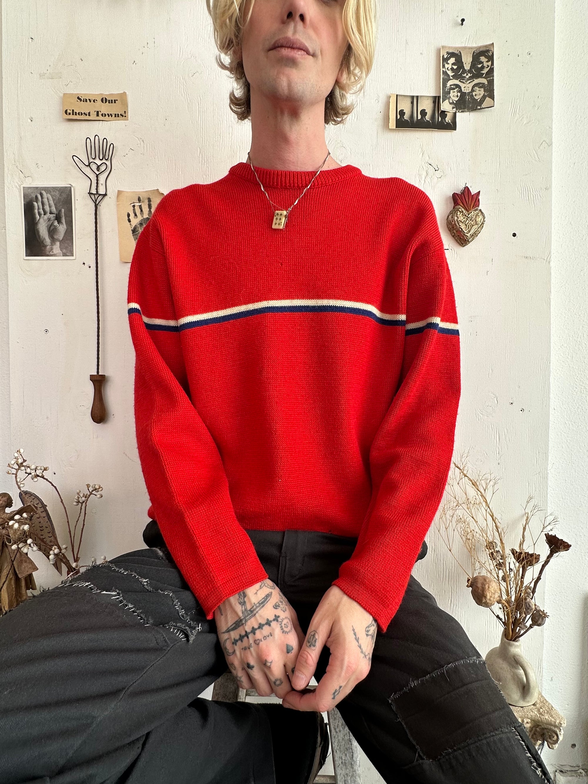 1970s Wool Knit Sweatshirt