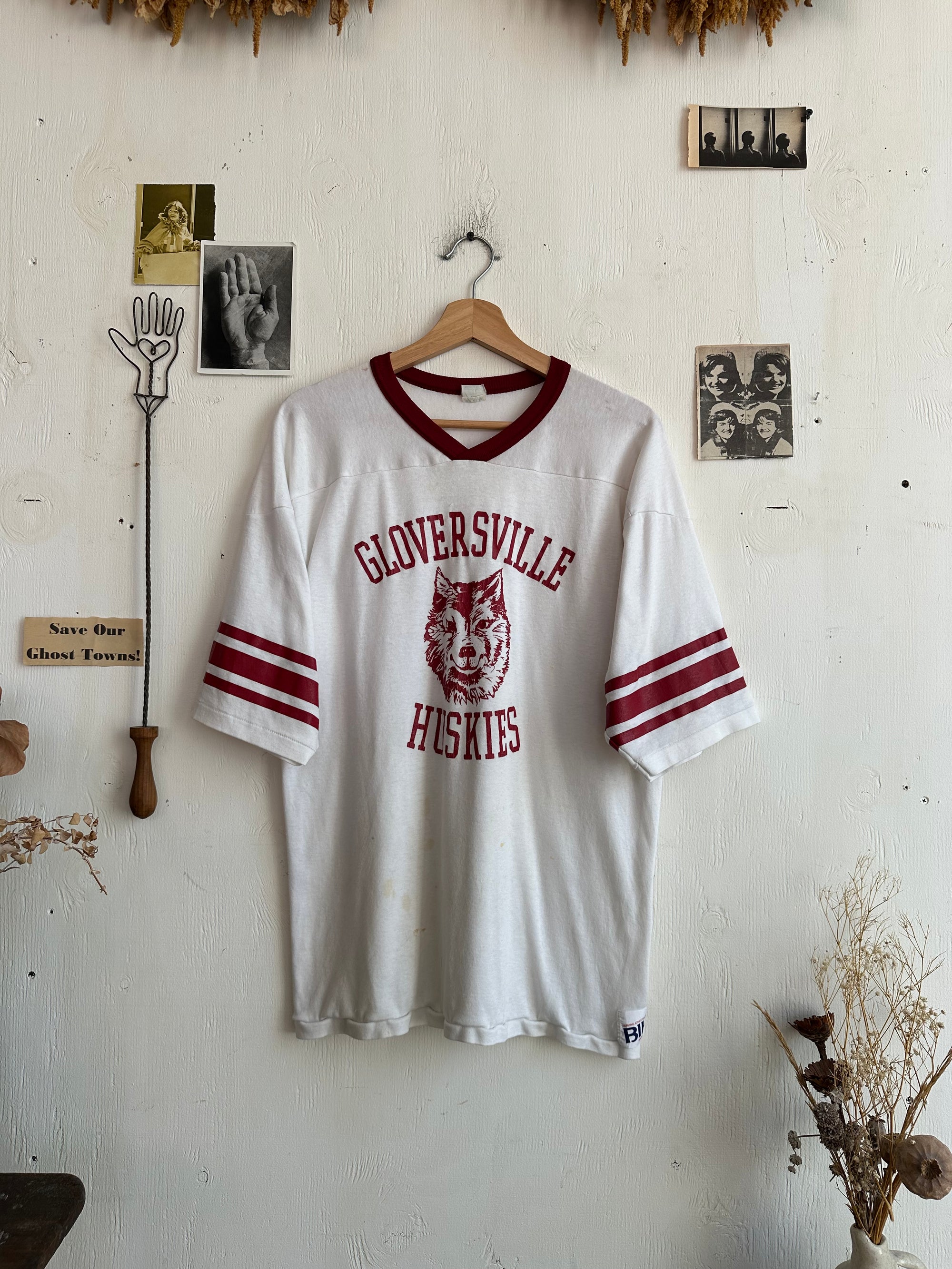 1980s Gloversvile Huskies Jersey Tee