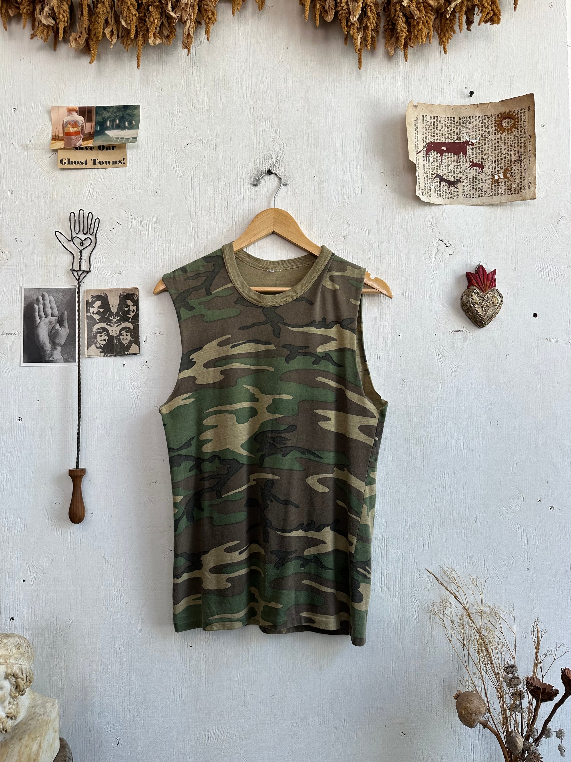 1980s British Camo Muscle Tank