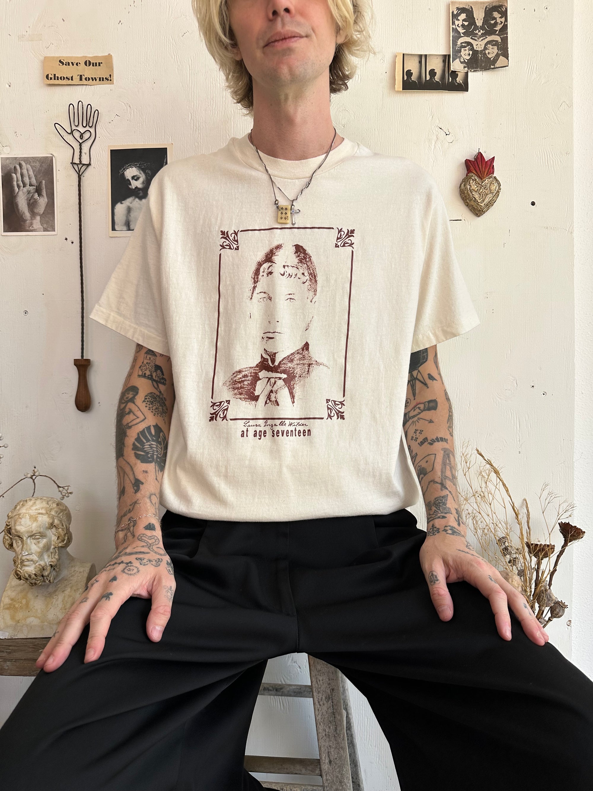 1990s Gone W the Wind Author Portrait Tee