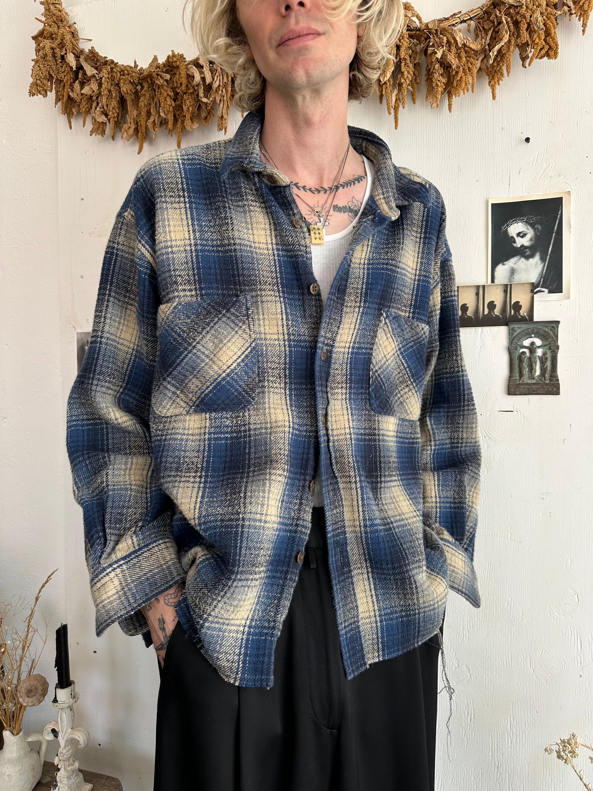 1990s Thick 100% Cotton Flannel