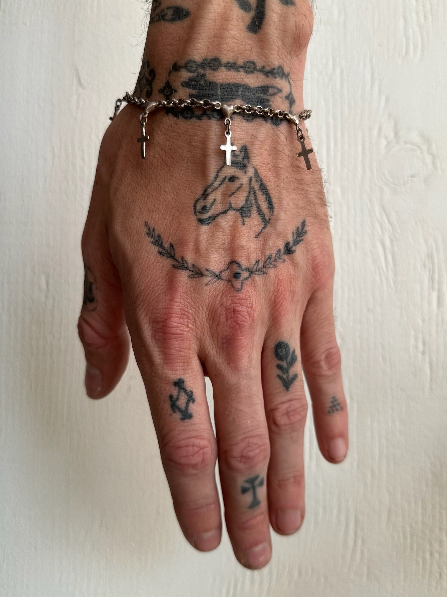 Vintage Crosses Bracelet (7”)