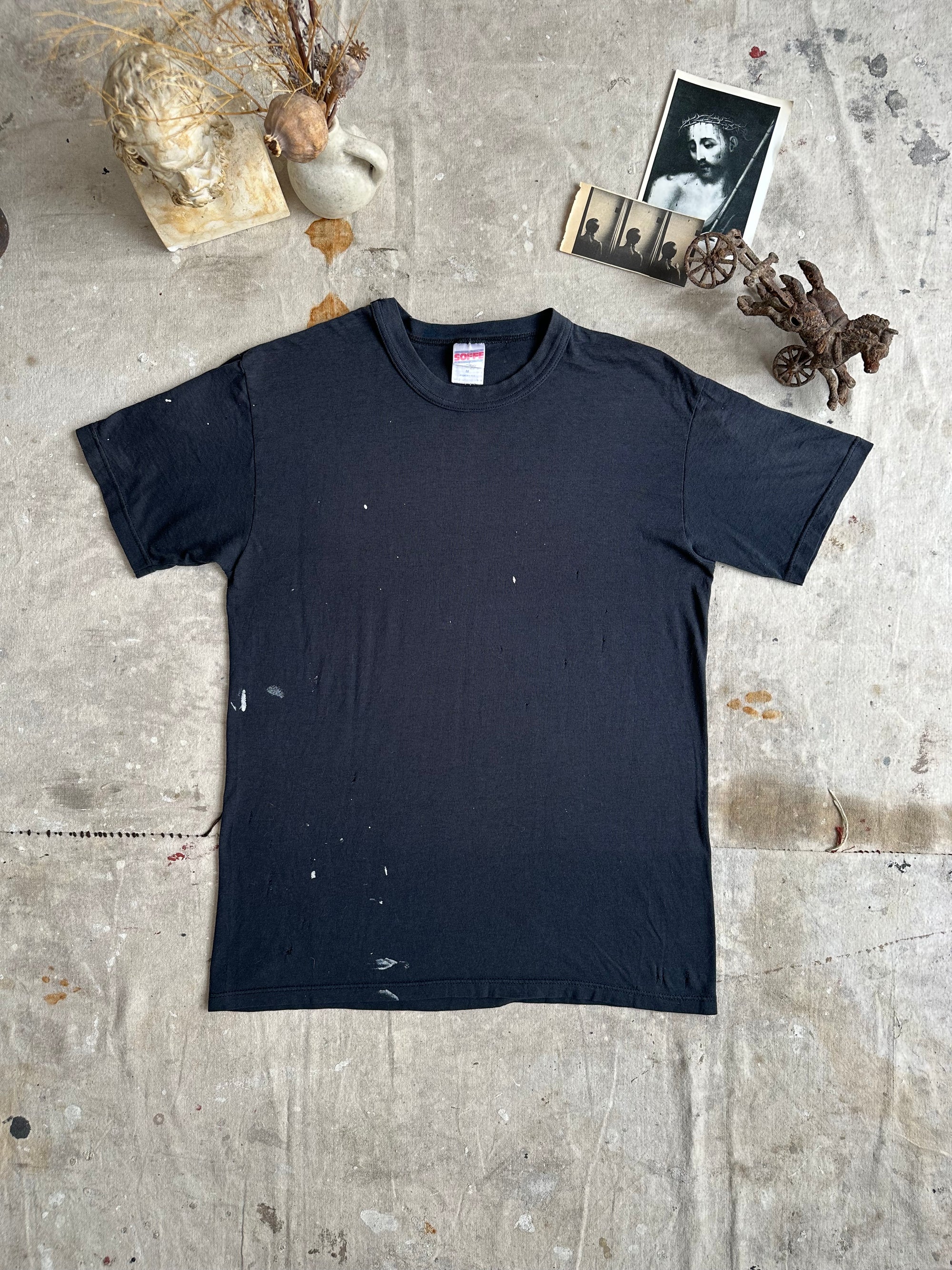 1990s Paper Thin Paint Splattered Blank