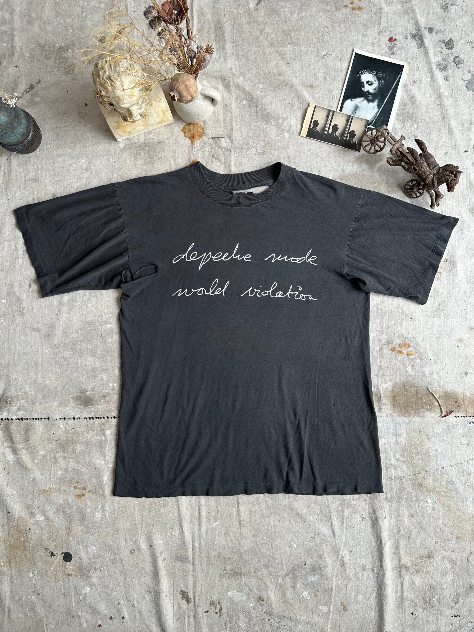 1990 Thrashed Depeche World Violation T-Shirt
