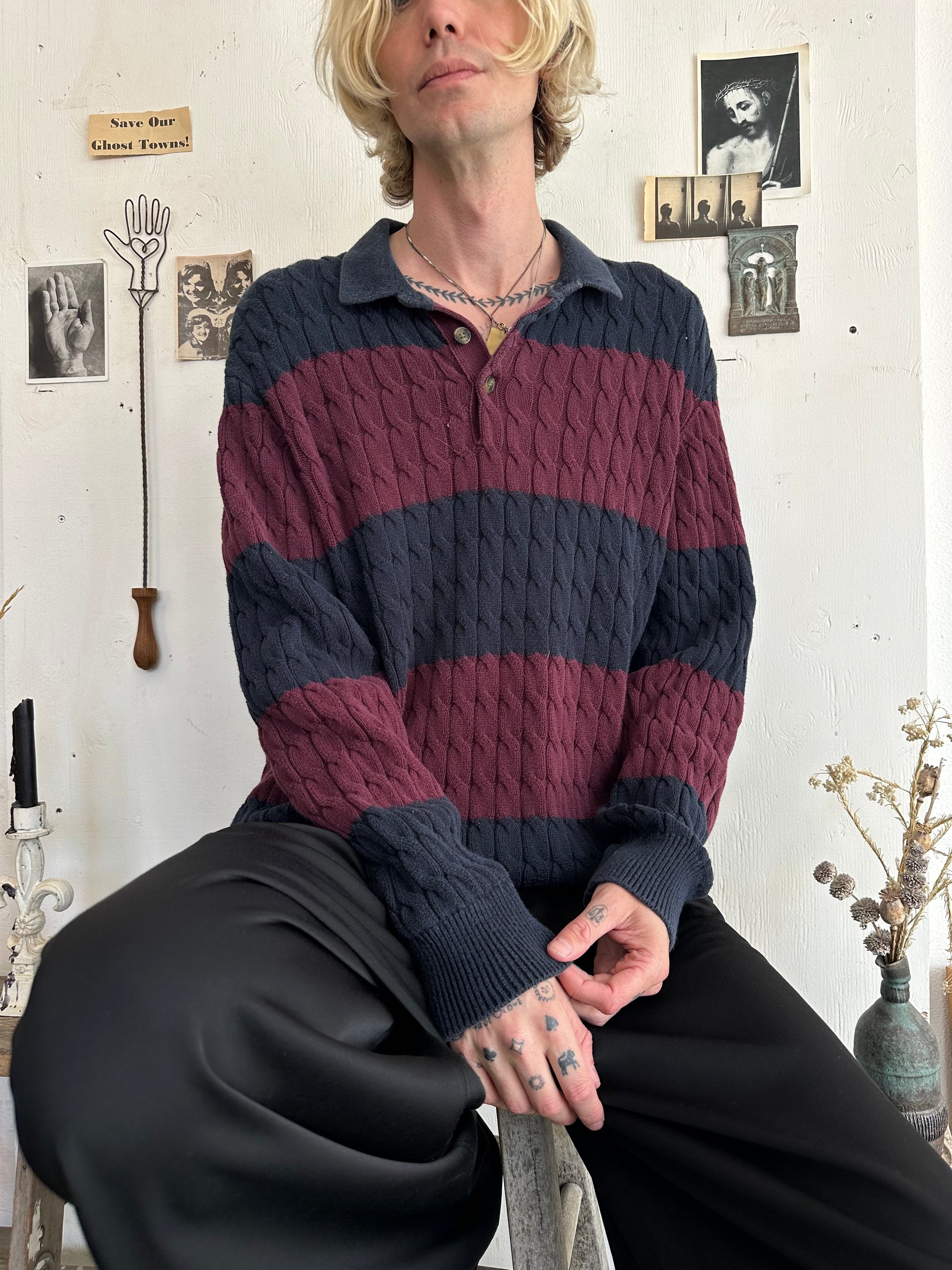 1990s Rugby Knit
