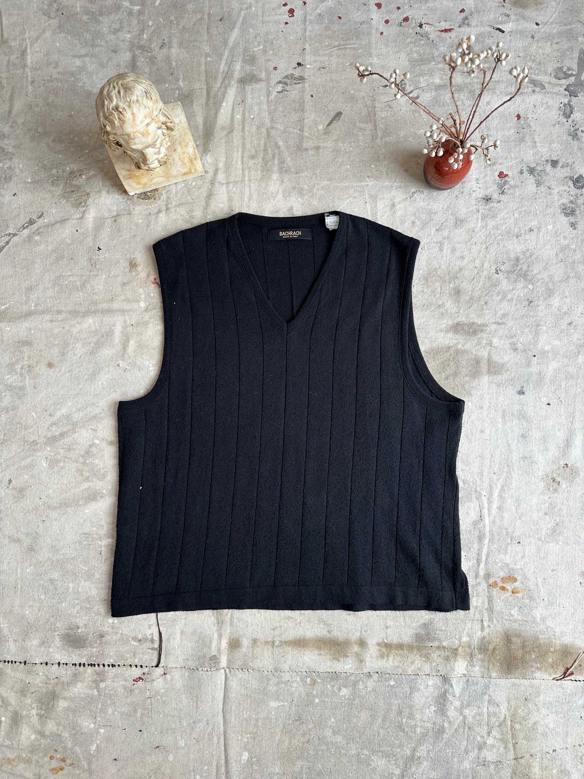 1990s Sweater Tank V-Neck