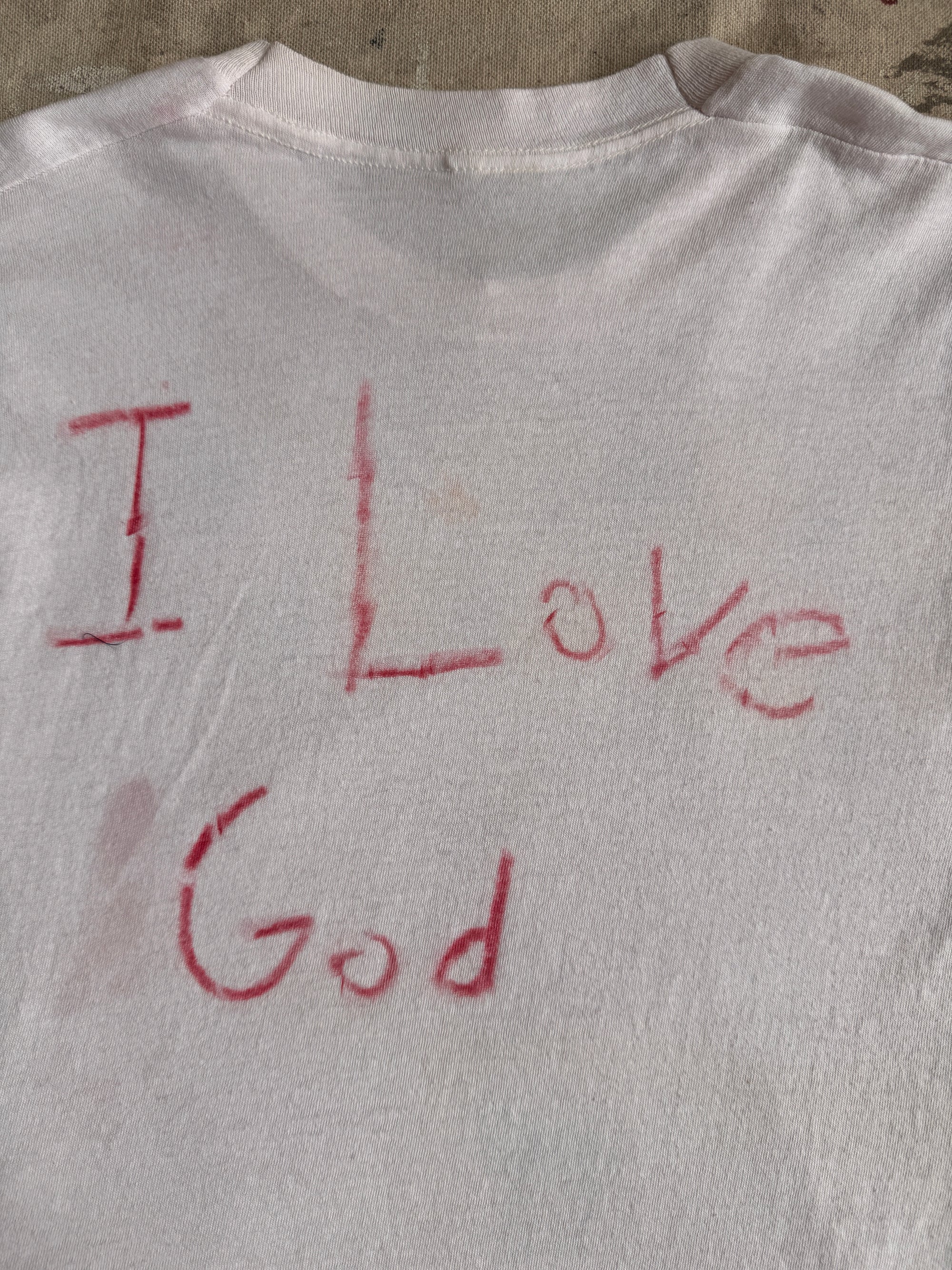 1980s “I LOVE GOD” Handdrawn Tee