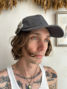 Vintage Faded Black Snapback W/ Pins (O.S.)