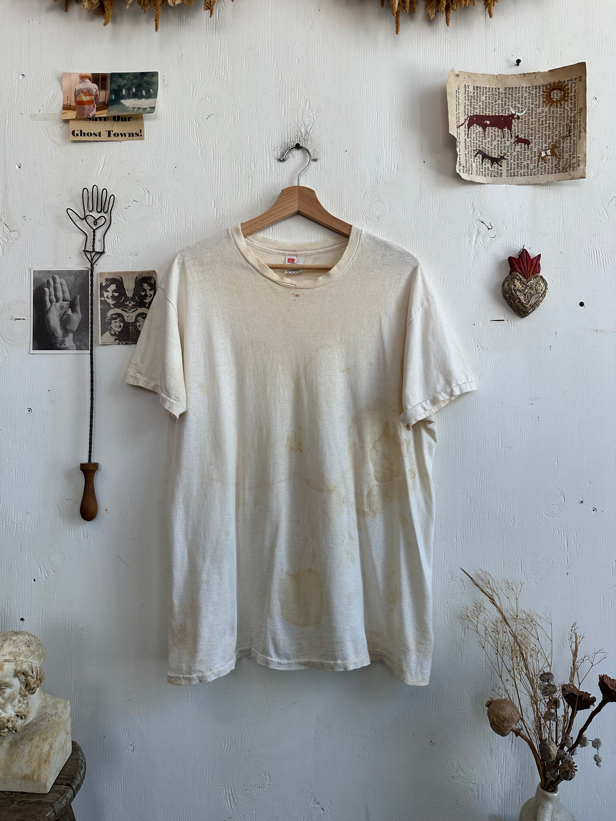 1990s Thrashed White Blank