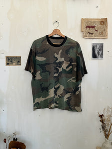 1980s Linen-y Camo Tee (Boxy XL)