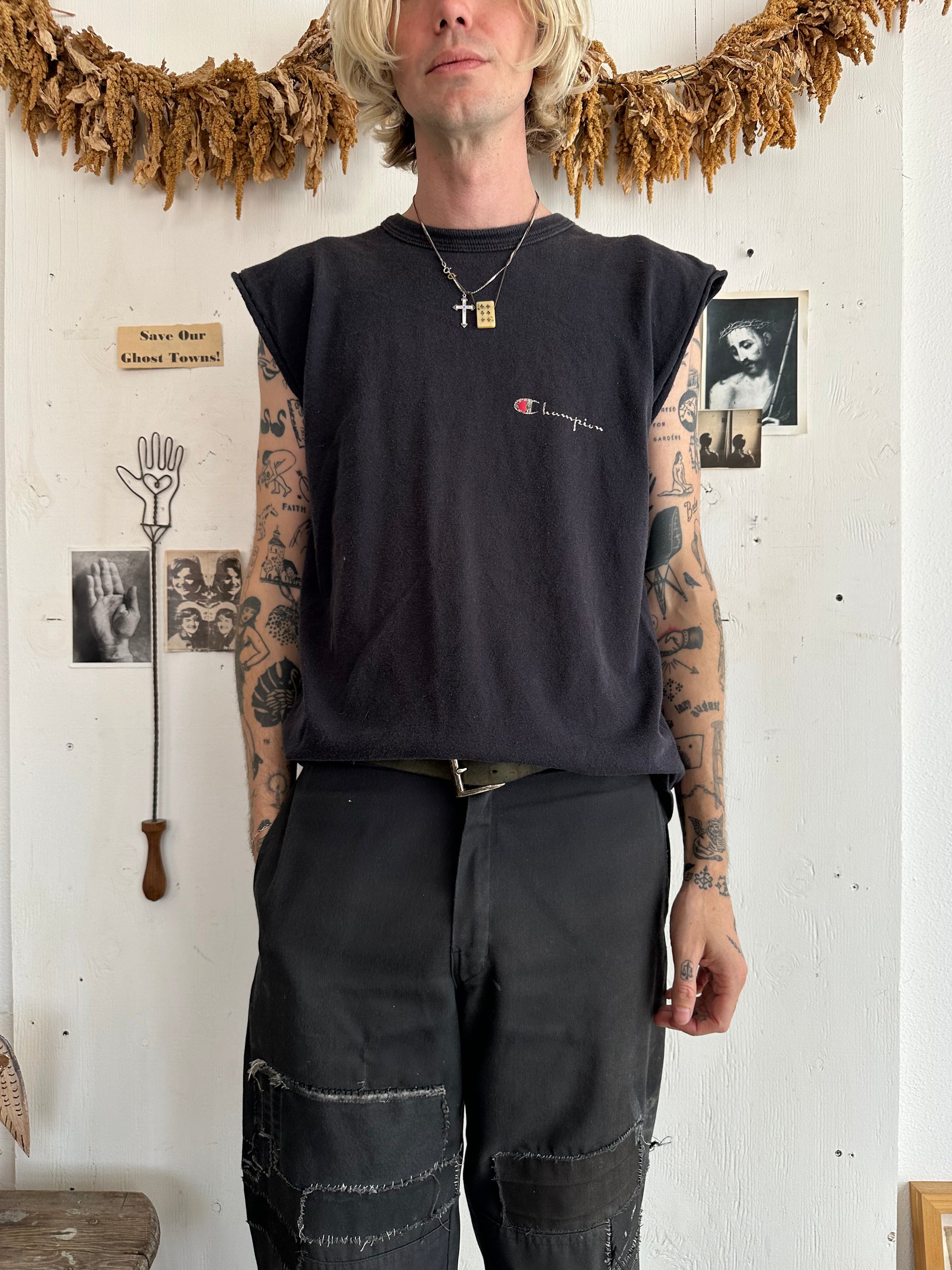 1980s Faded Champion Muscle Tee