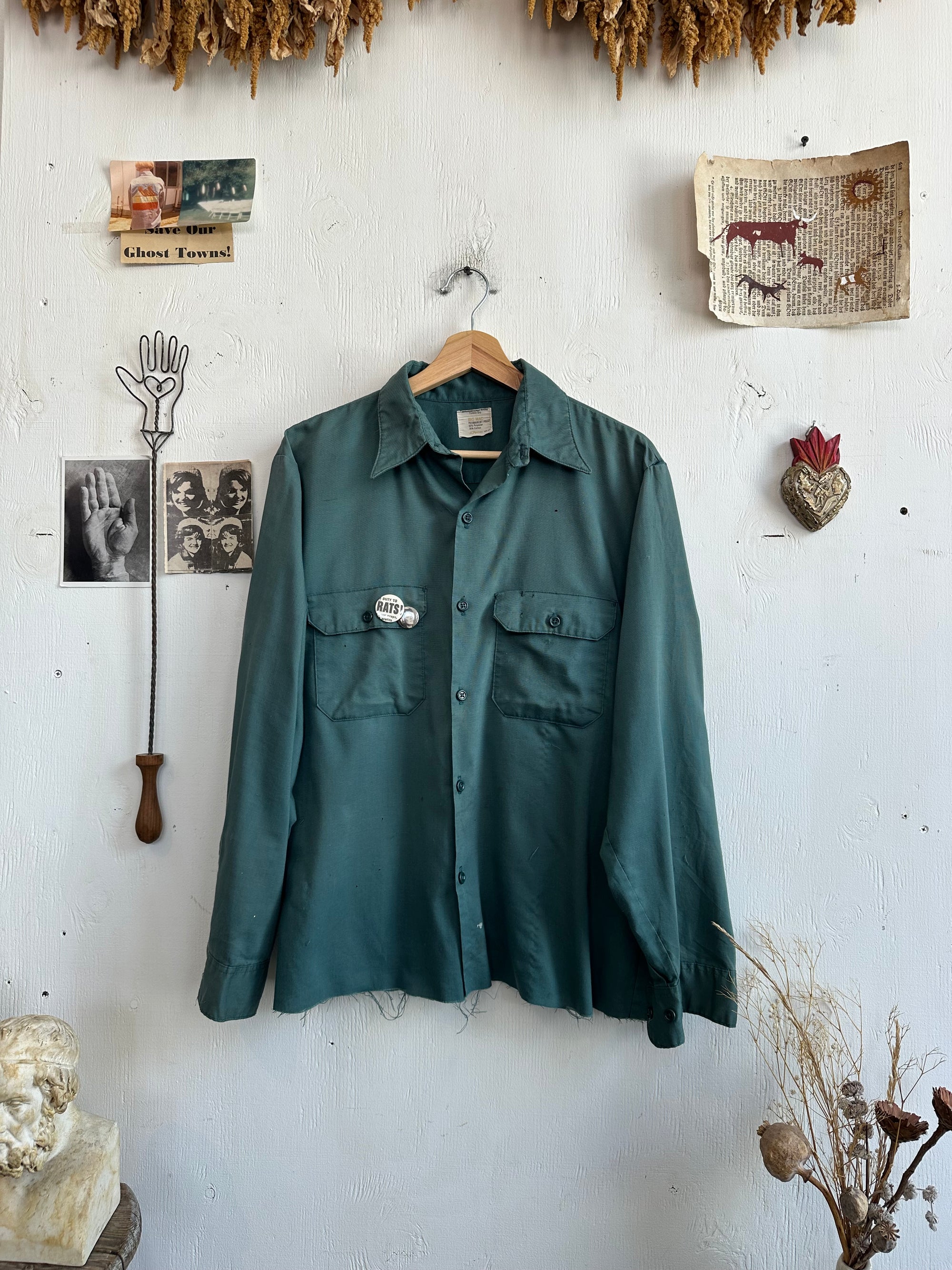 1970s Well Worn Big Mac Shirt W/ Pins