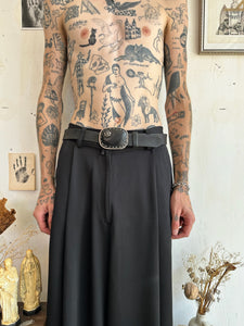 Vintage Leather Belt W/ Juicy Couture Buckle (38” - 42”)