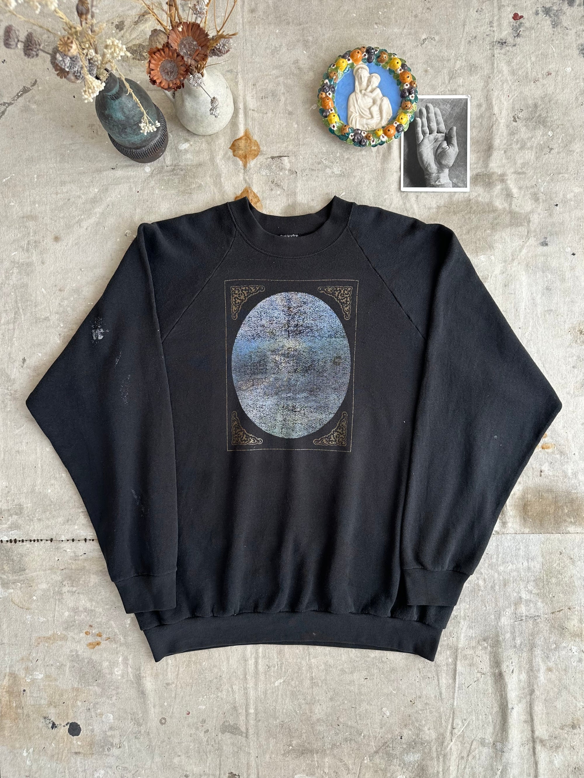 1990s Faded Nautical Portrait Sweatshirt
