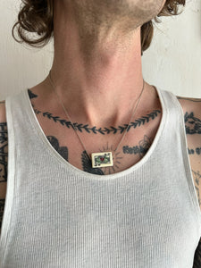 1940s King of Clubs Playing Card Necklace (17”)