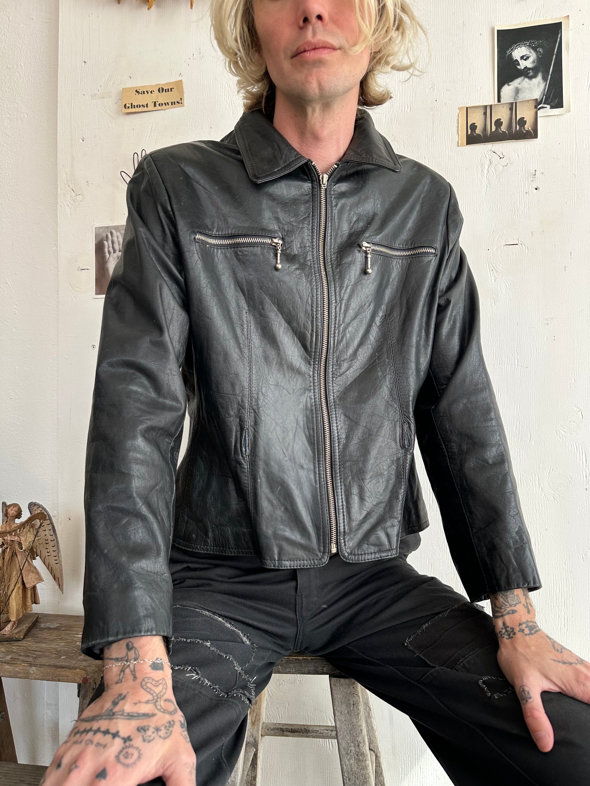 1980s Leather Blouson