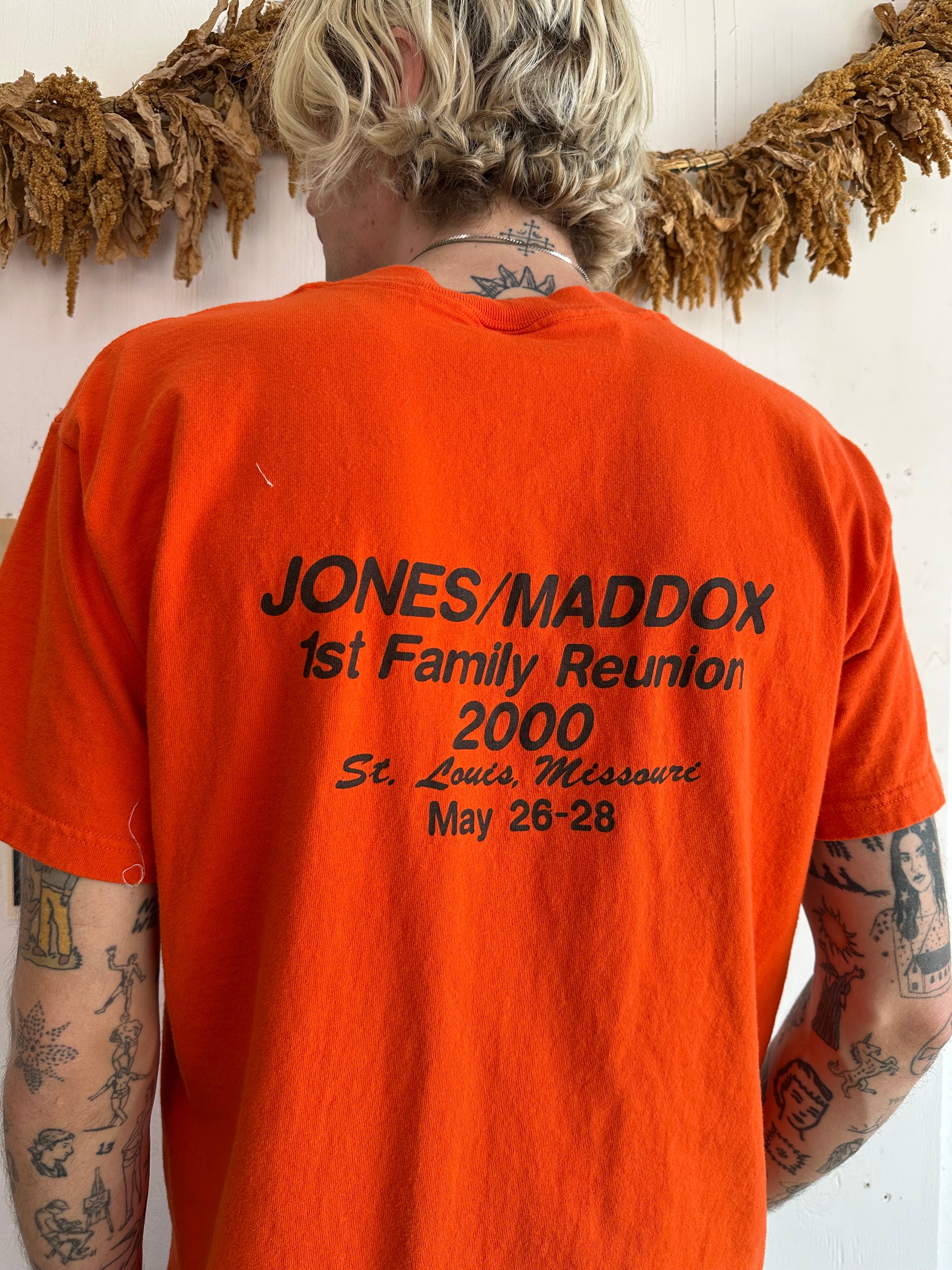 2000 Family Reunion Portrait Pocket Tee