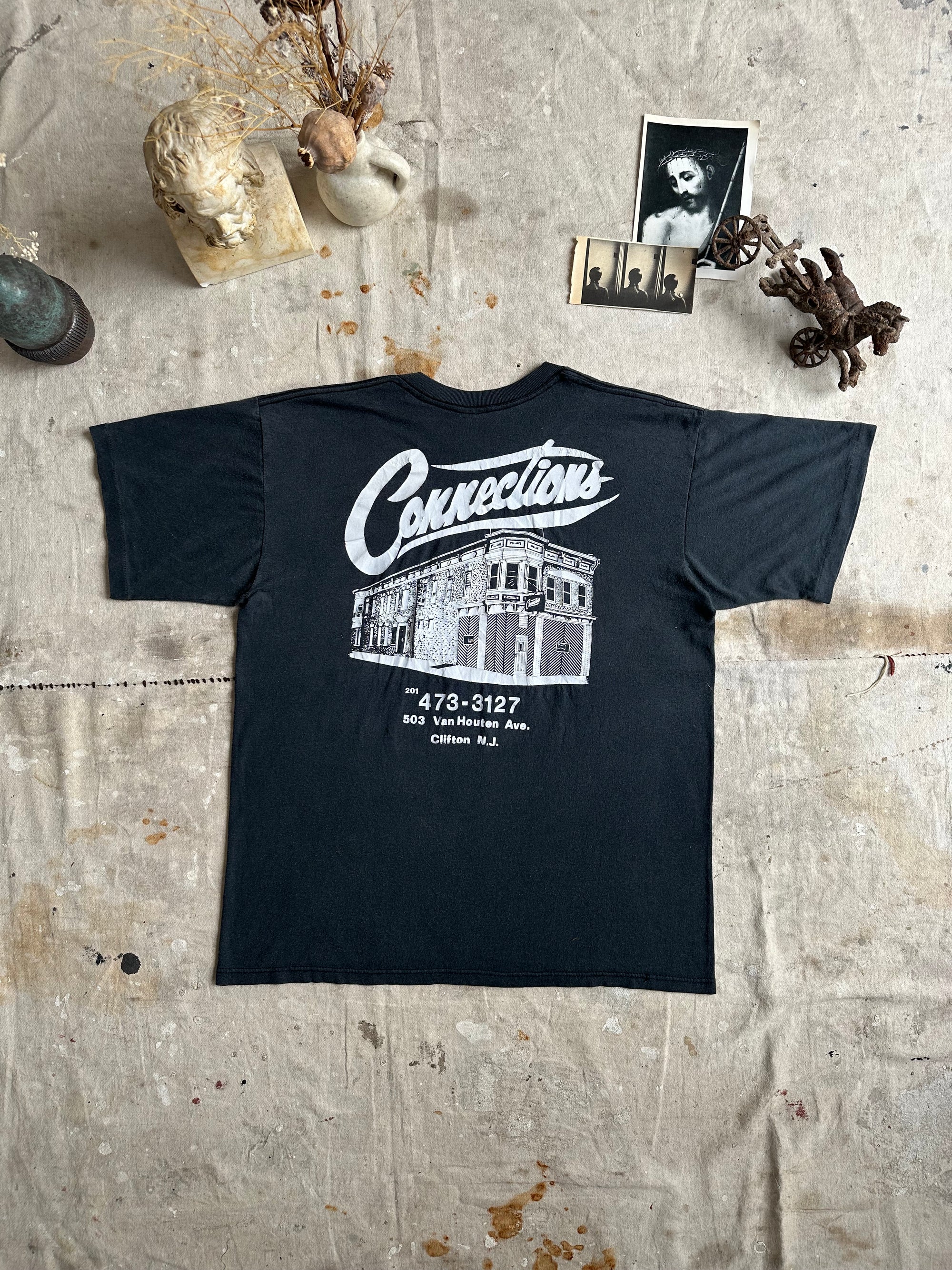 1980s Faded Connections Pocket Tee