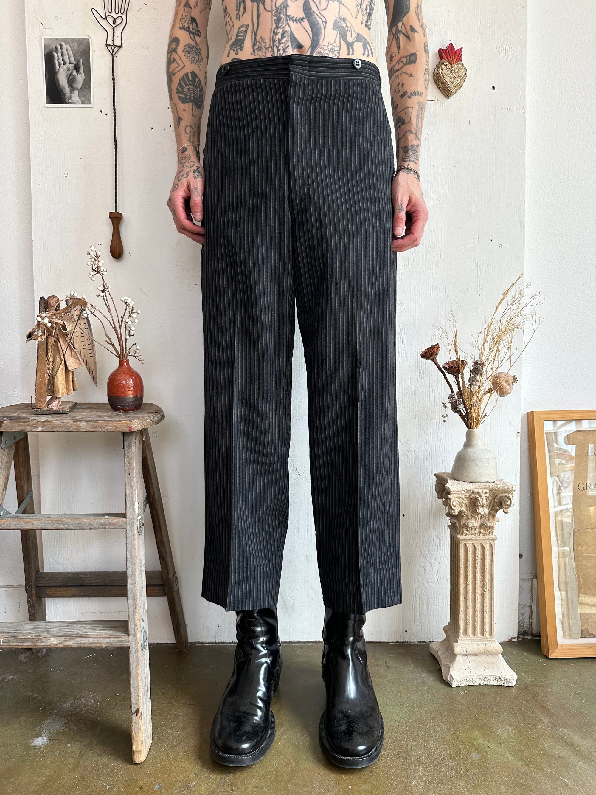1960s Pinstripe Trousers