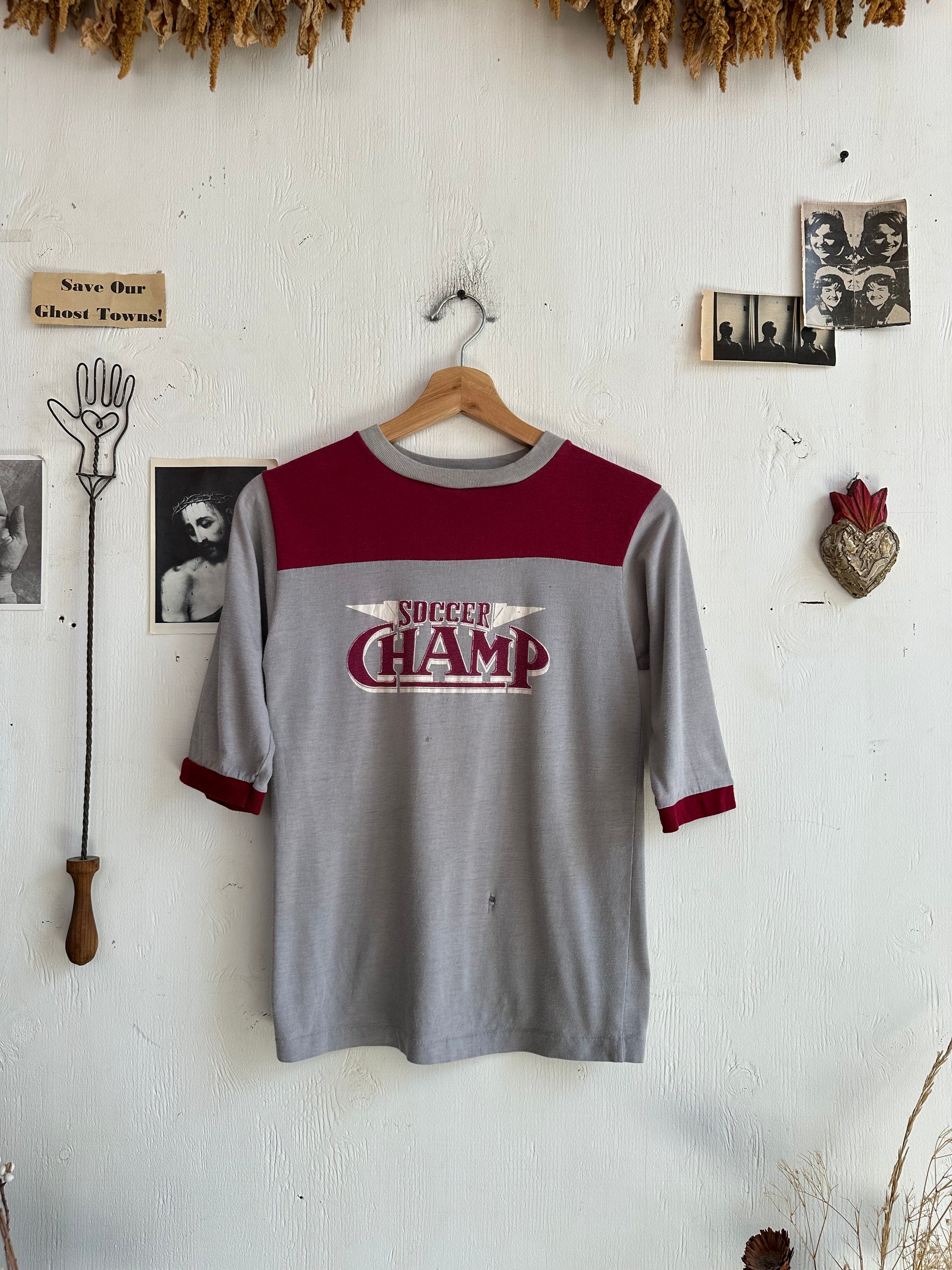 1970s Well Worn Soccer Champ Athletic Tee
