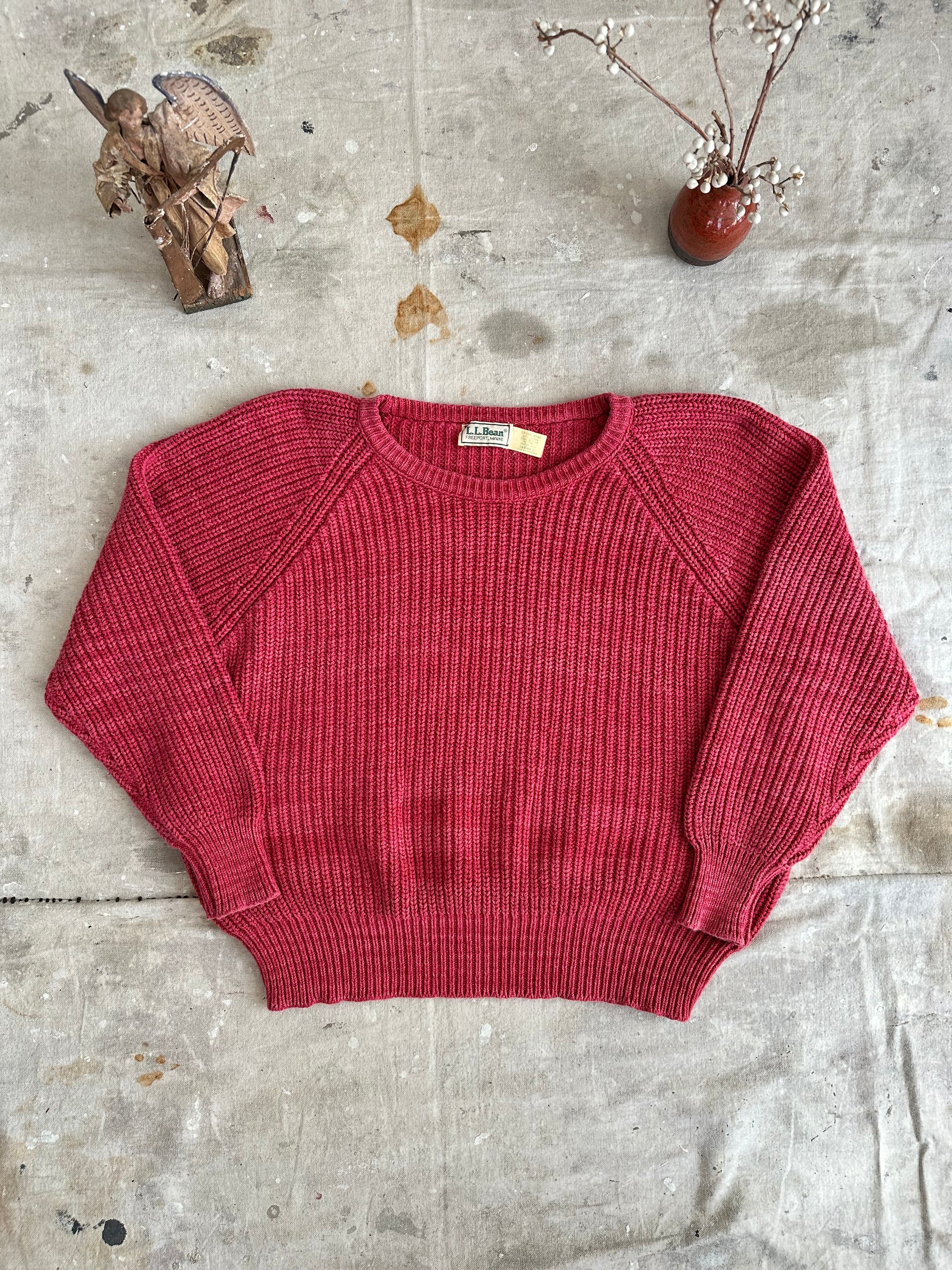 1980s L.L. Bean Red Knit