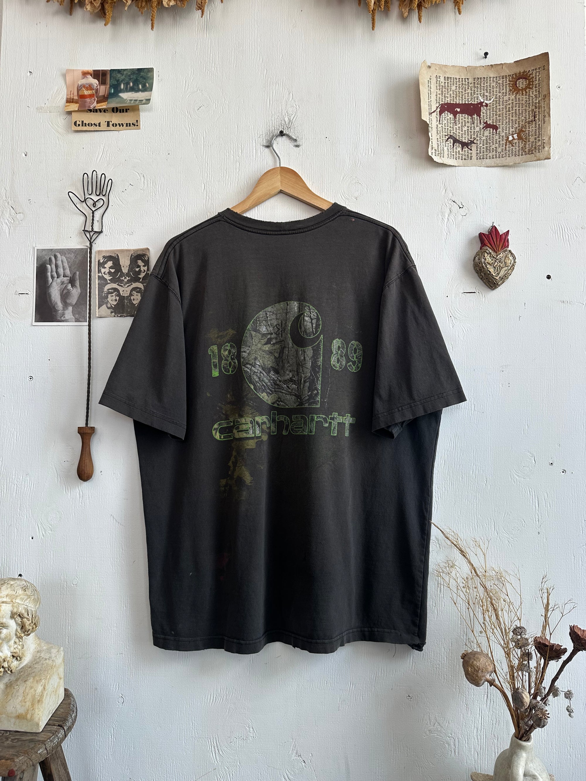 1990s Thrashed and Faded Carhartt T-Shirt