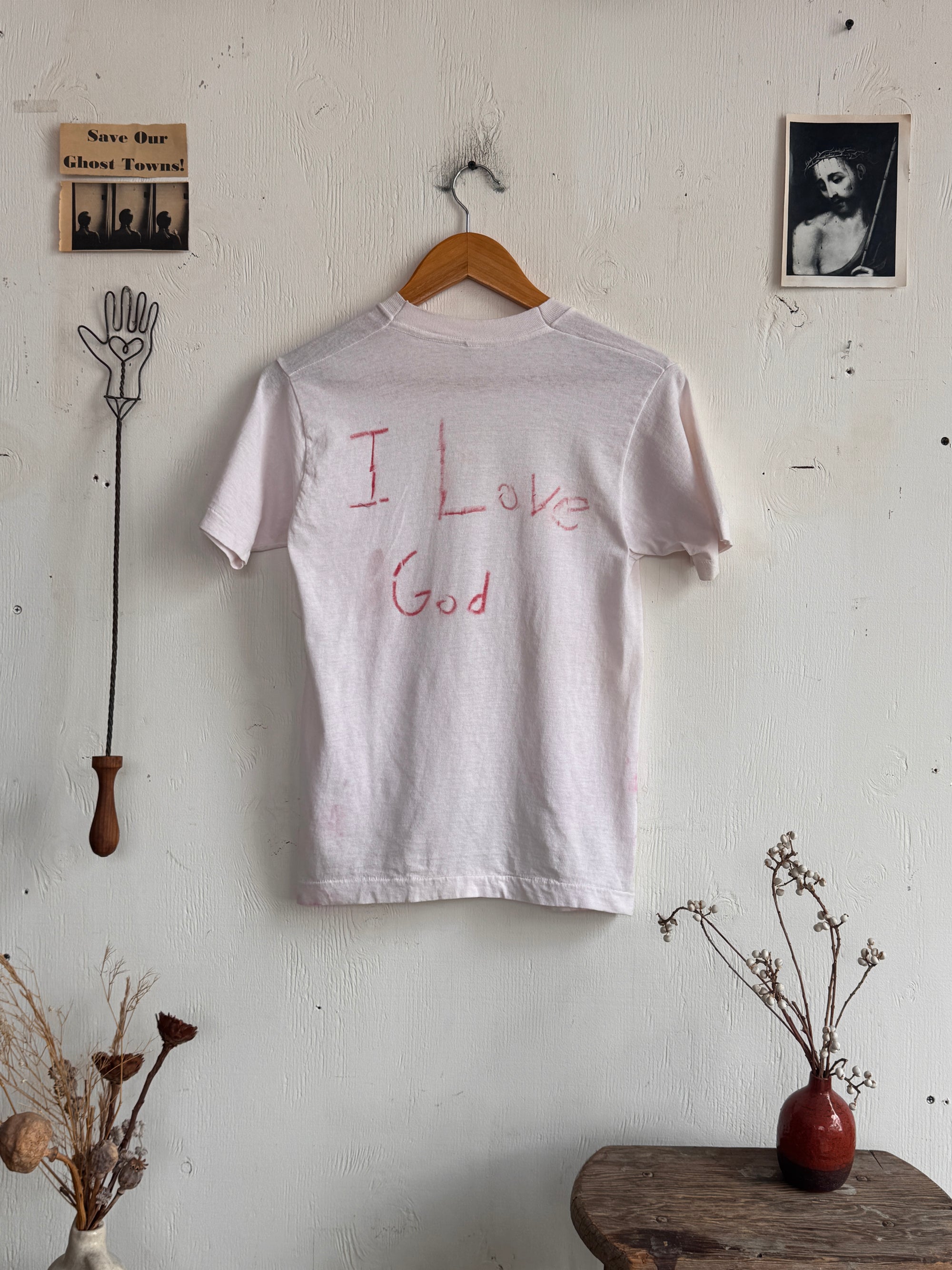 1980s “I LOVE GOD” Handdrawn Tee