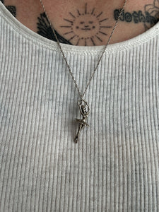 Vintage Ballerina Necklace (21”)