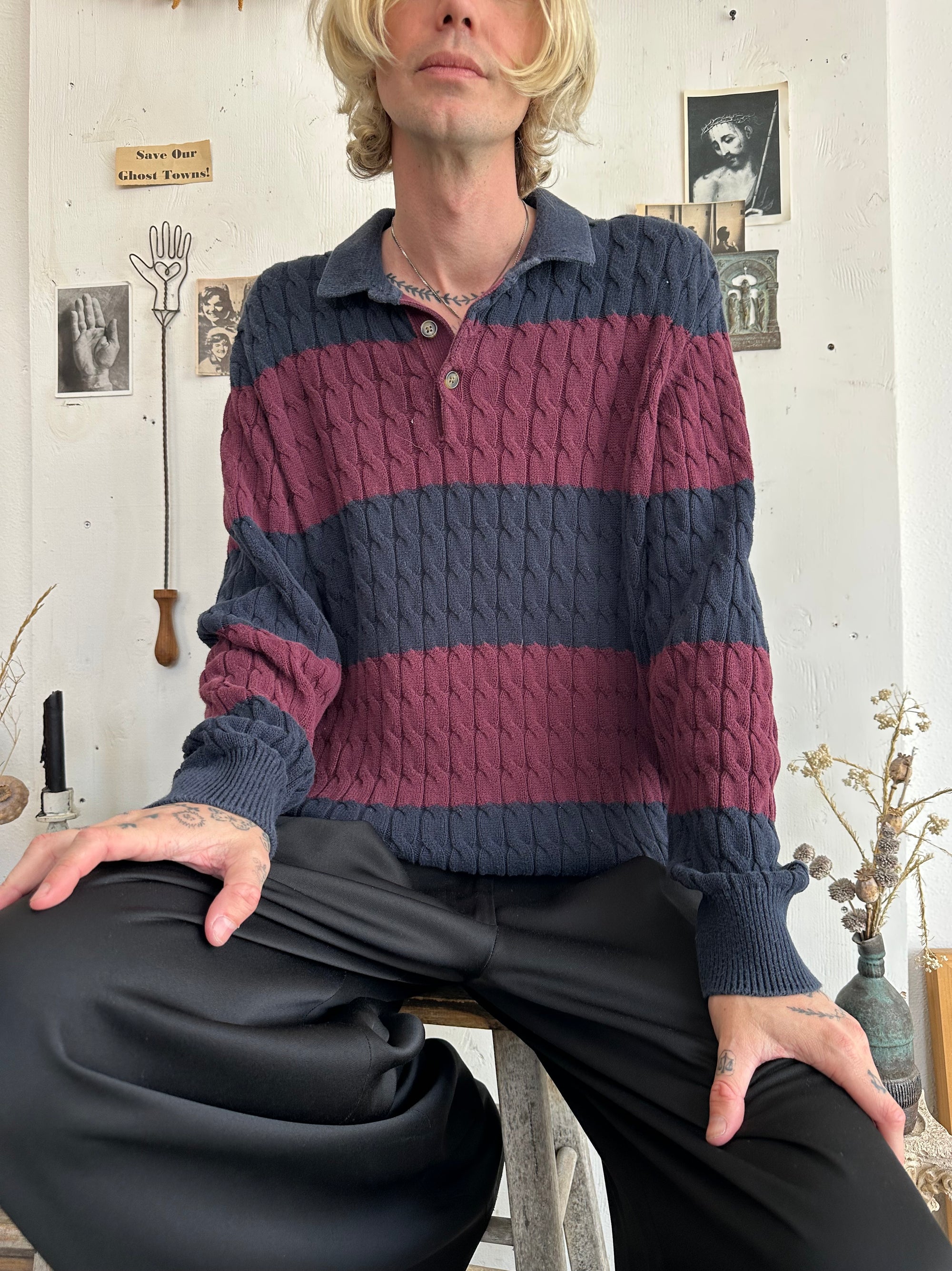 1990s Rugby Knit