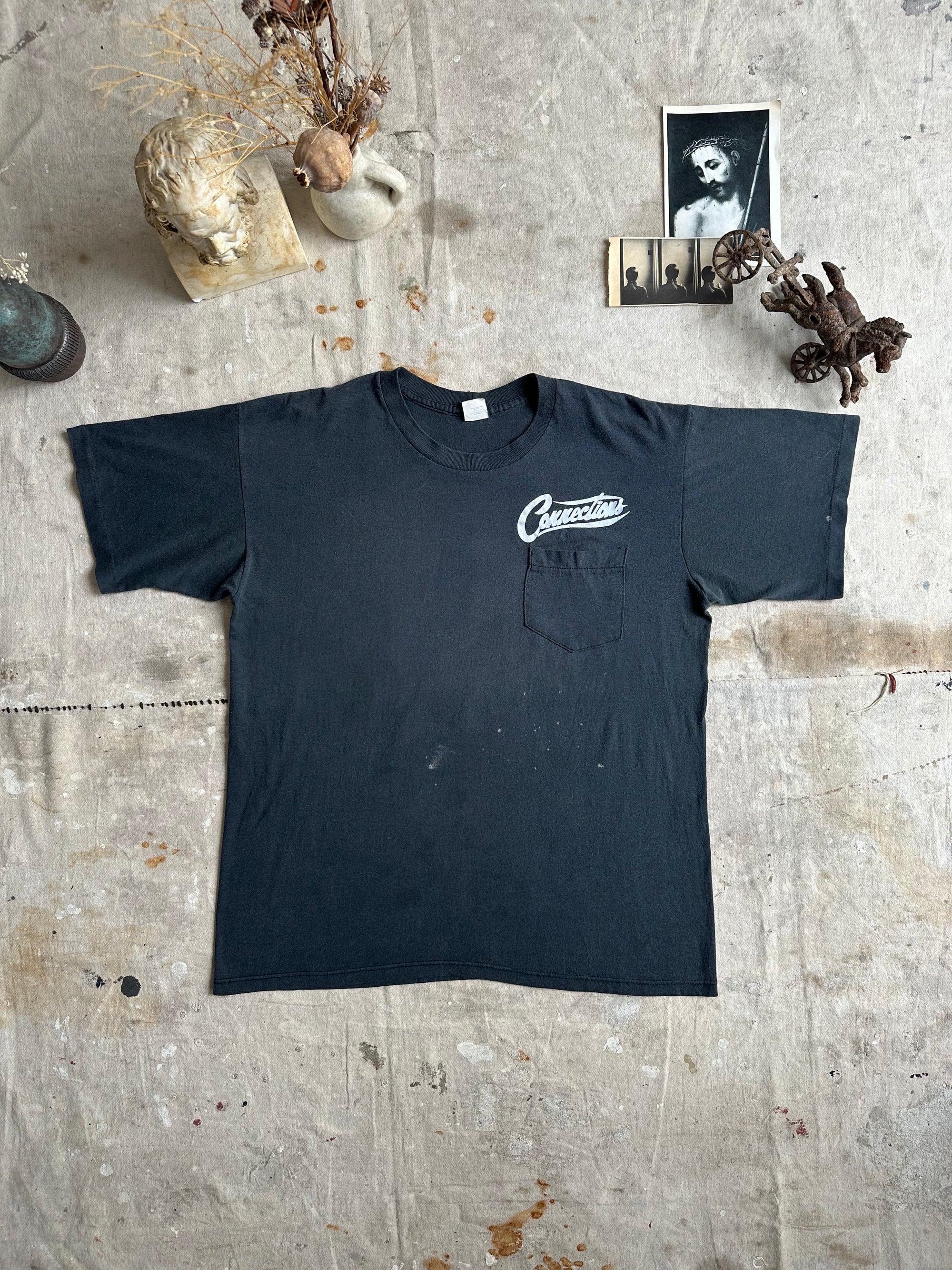 1980s Faded Connections Pocket Tee