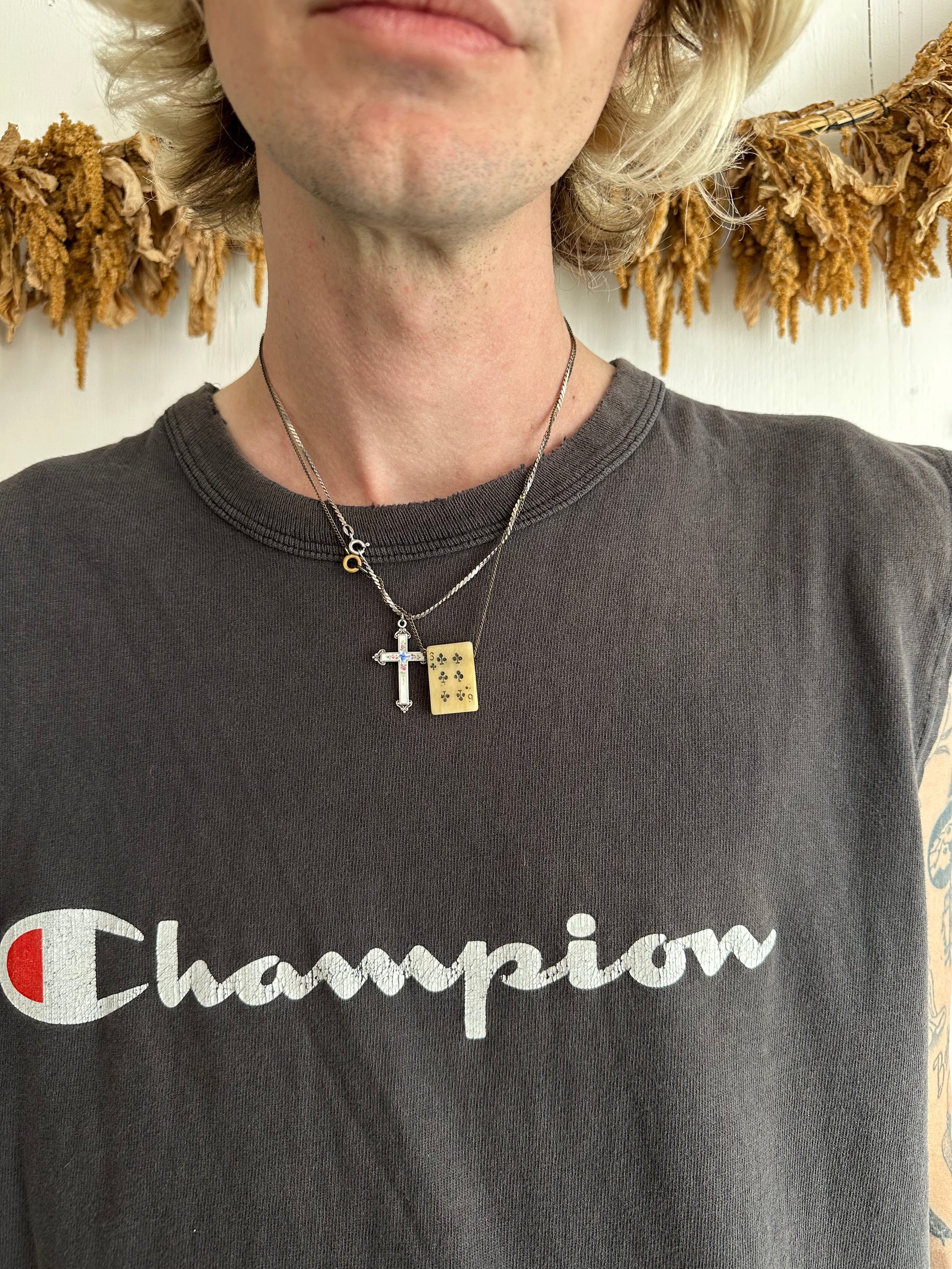 1990s Sunfaded Champion Muscle Tee