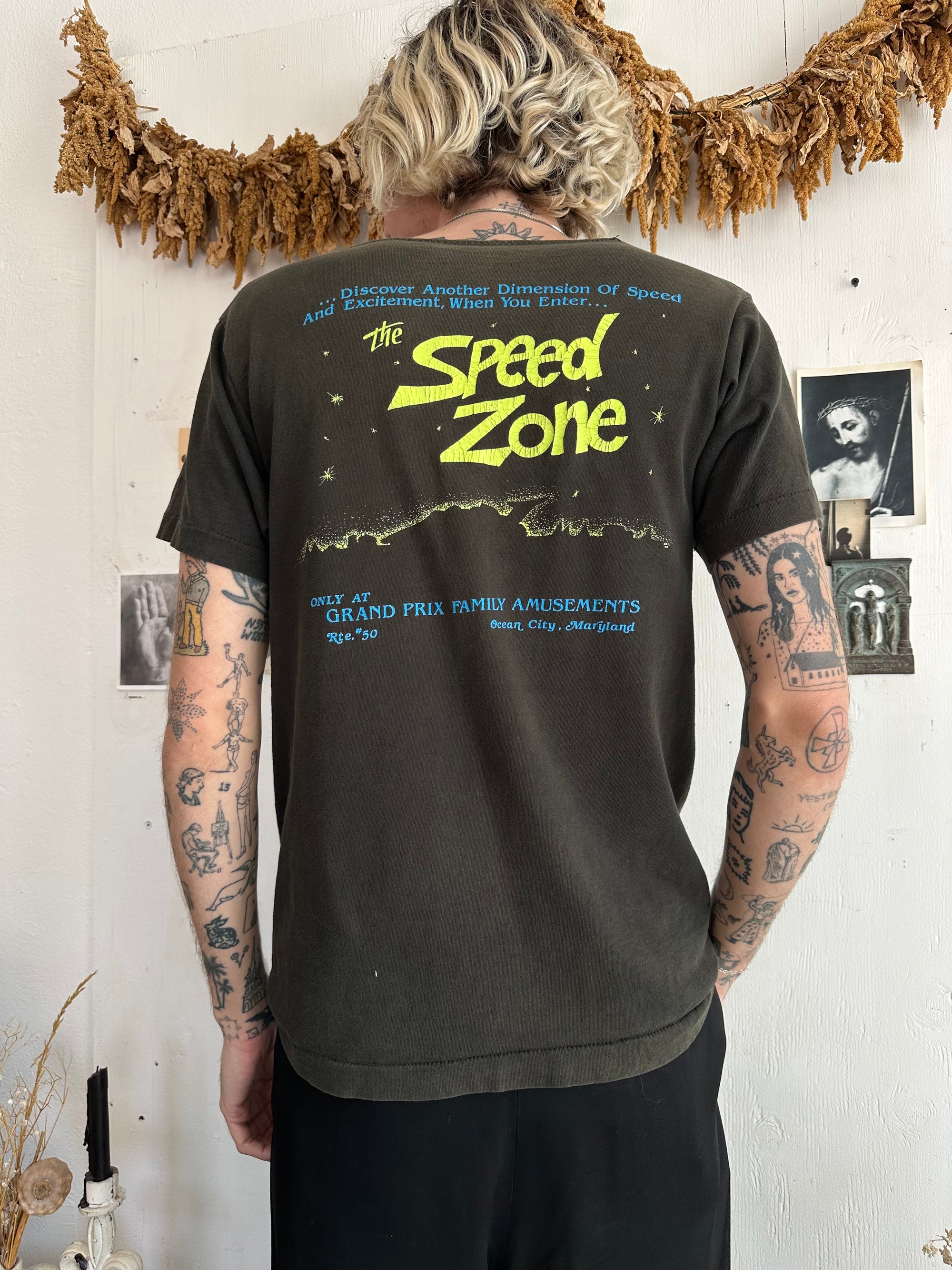 1990s Faded The Speed Zone Tee