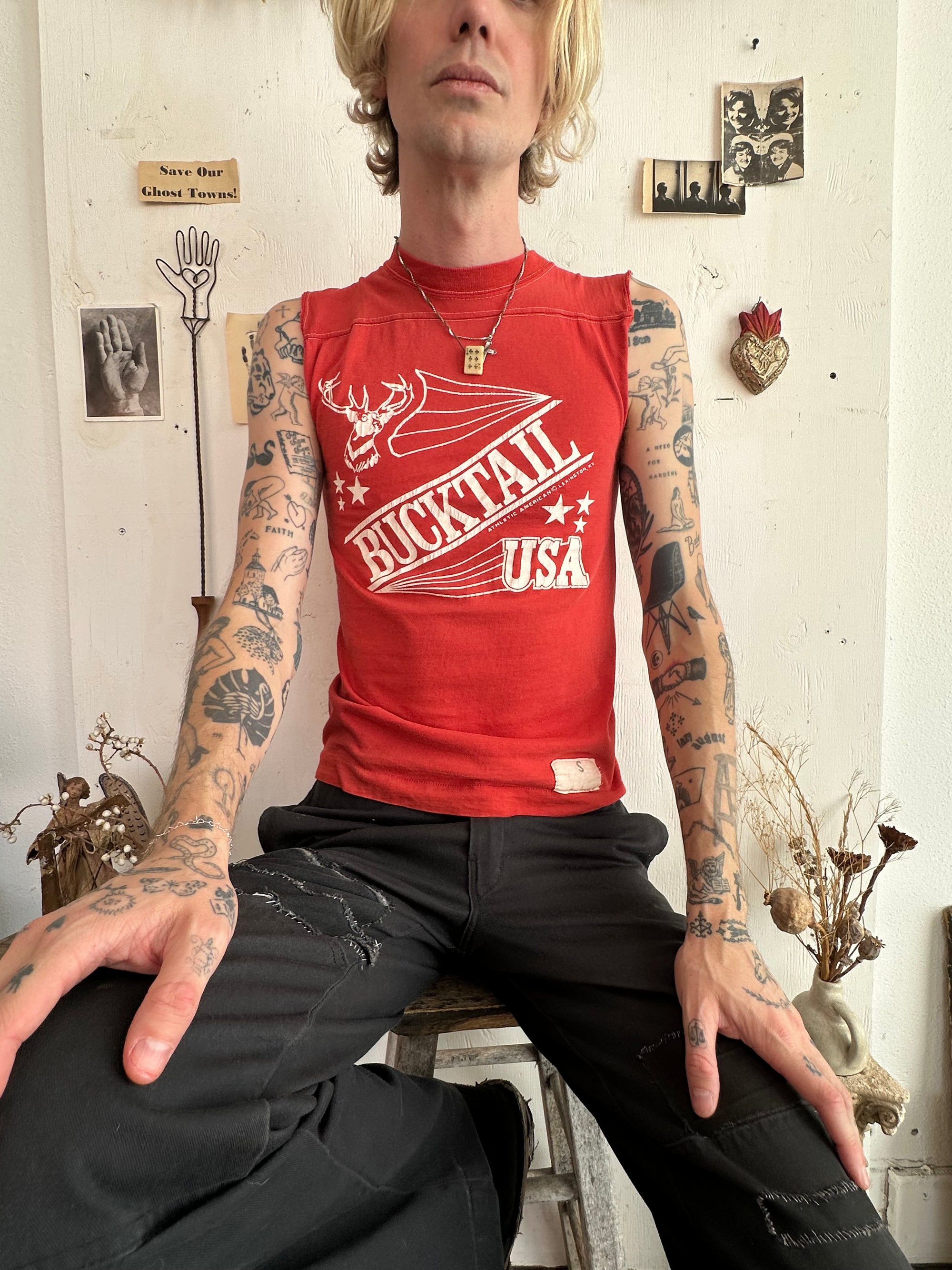 1960s Bucktail Muscle Tee