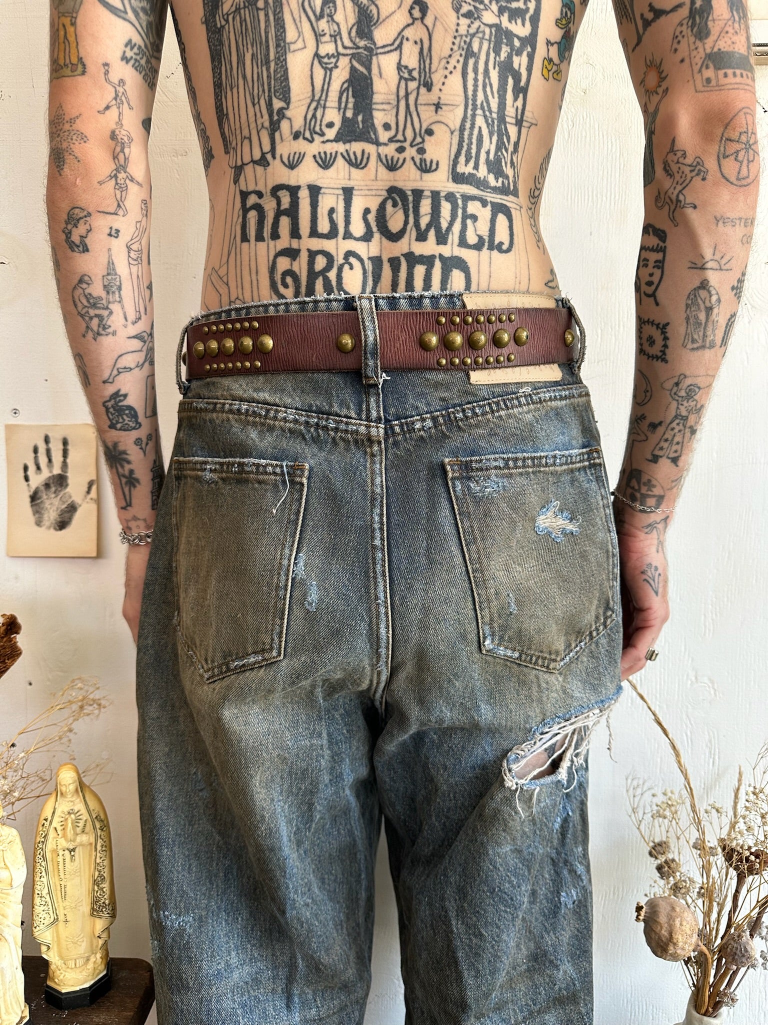 1990s Studded GAP Belt (36” - 38”)