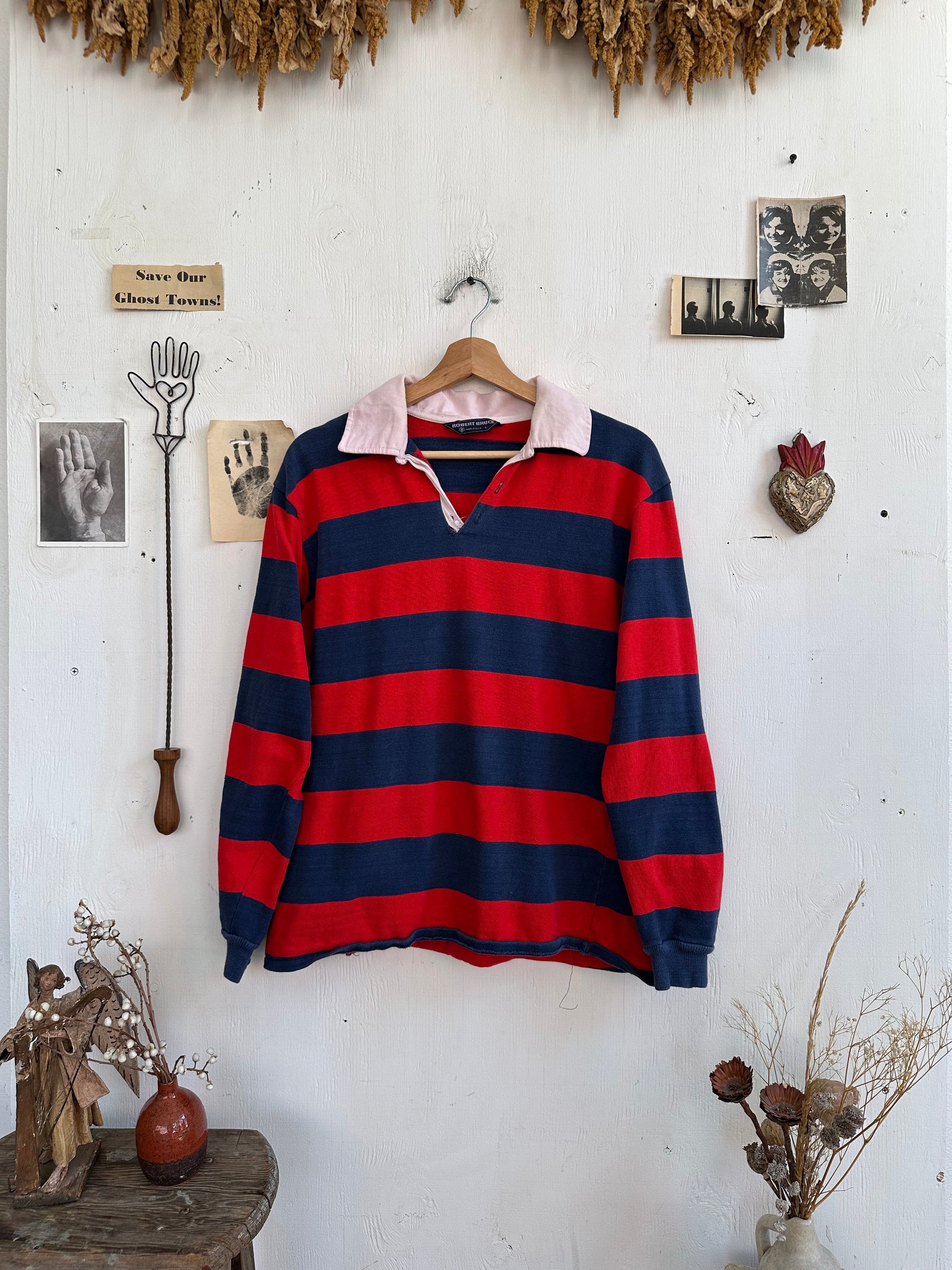 1990s Striped Rugby Long Sleeve