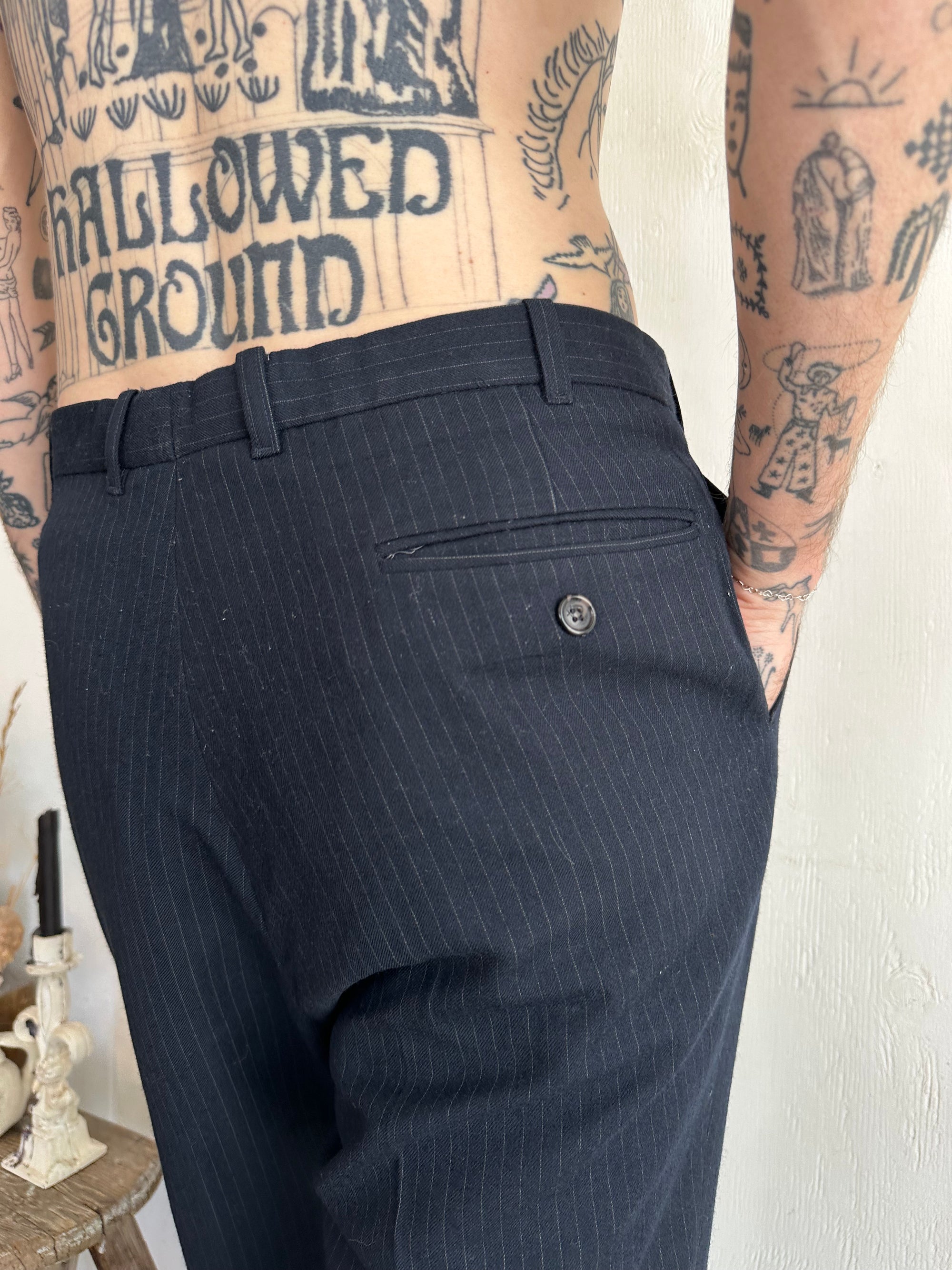 1960s Pinstripe Trousers