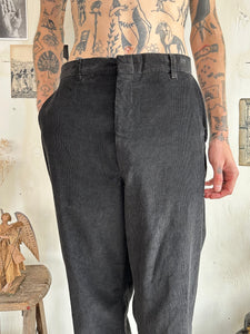 1970s Loose Fit Black Cords (36/33)