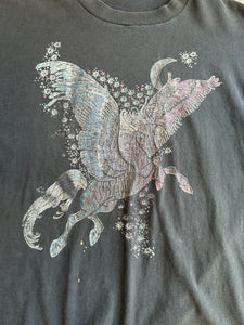 1990s Faded Pegasus T-Shirt (Boxy L)